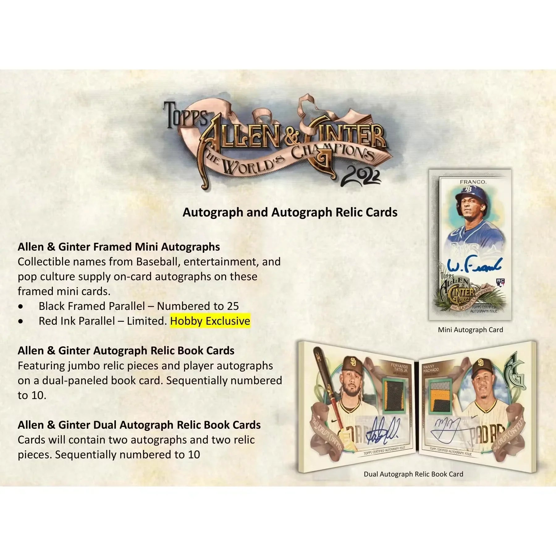 2022 Topps Allen & Ginter Baseball Hobby 12-Box Case (Ships Sealed Only) - D