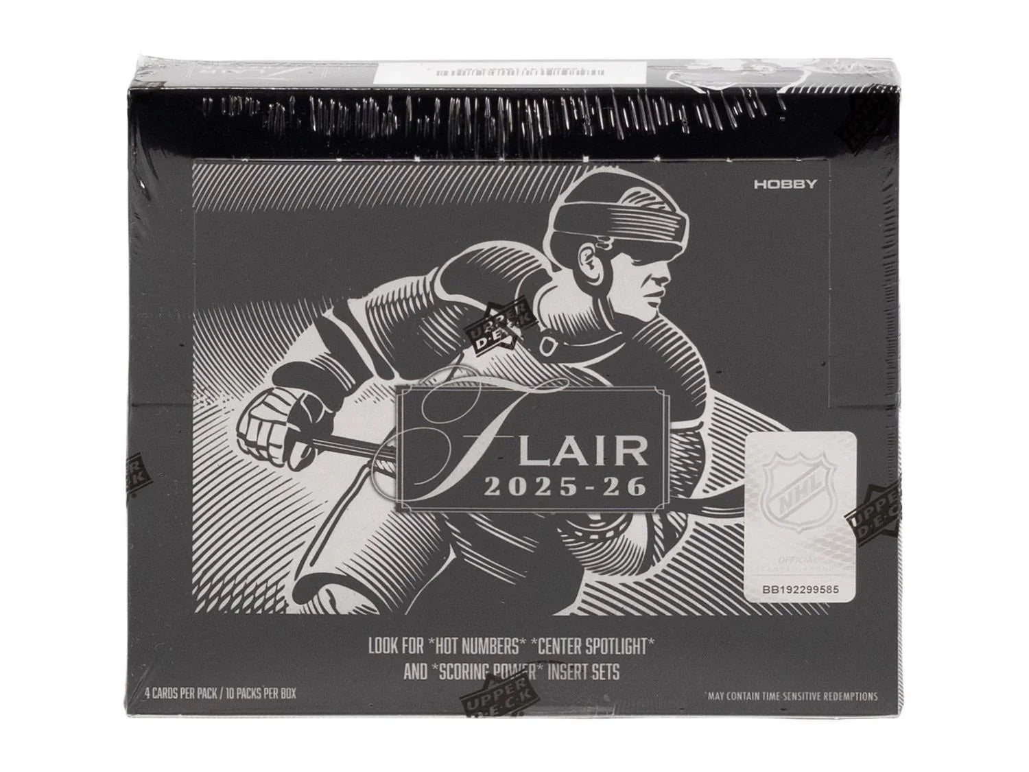 2025 26 Upper Deck Flair Hockey Hobby Box (Ships Sealed Only)