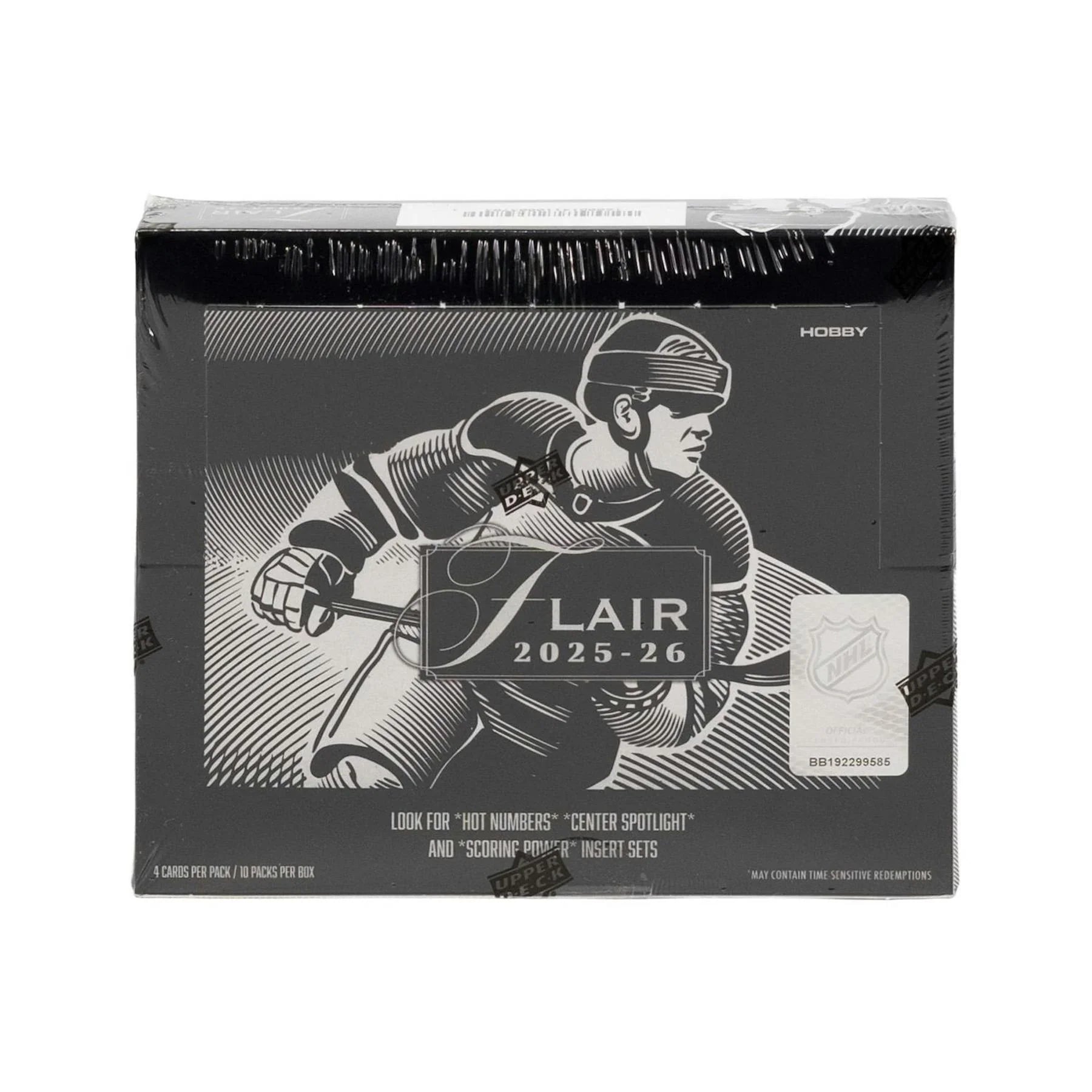 2025 26 Upper Deck Flair Hockey Hobby 10 Box Case (Ships Sealed Only)