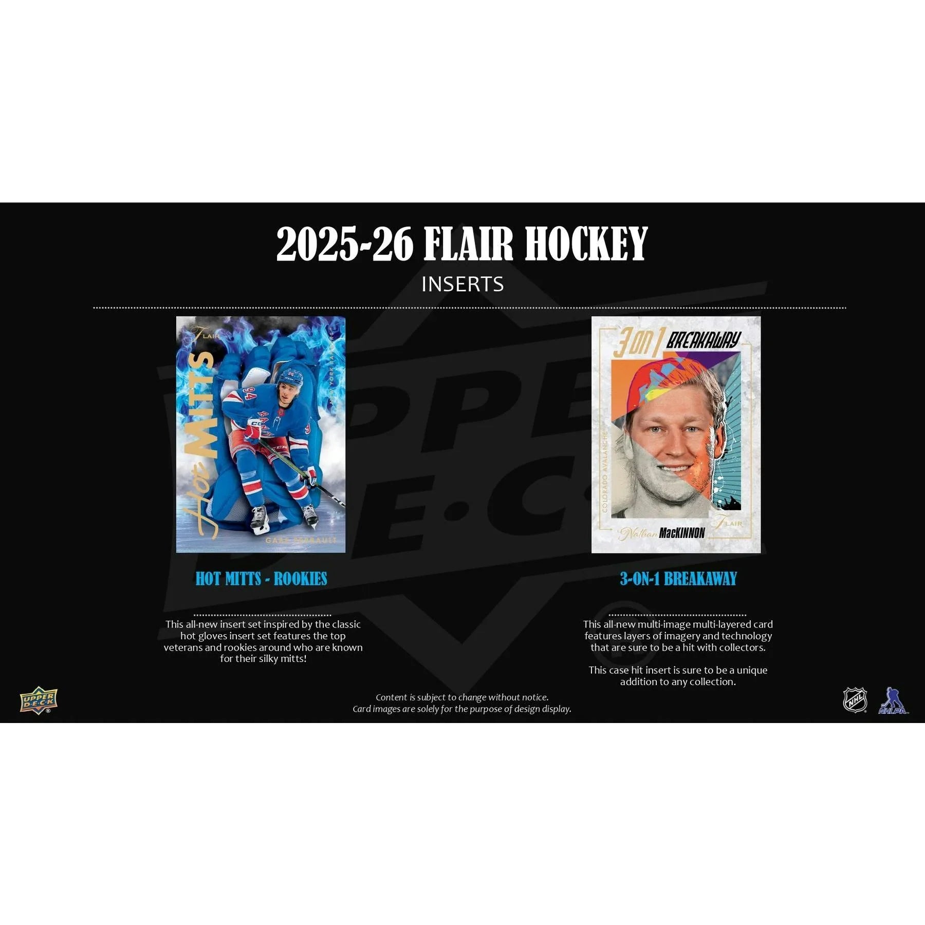 2025 26 Upper Deck Flair Hockey Hobby 10 Box Case (Ships Sealed Only)