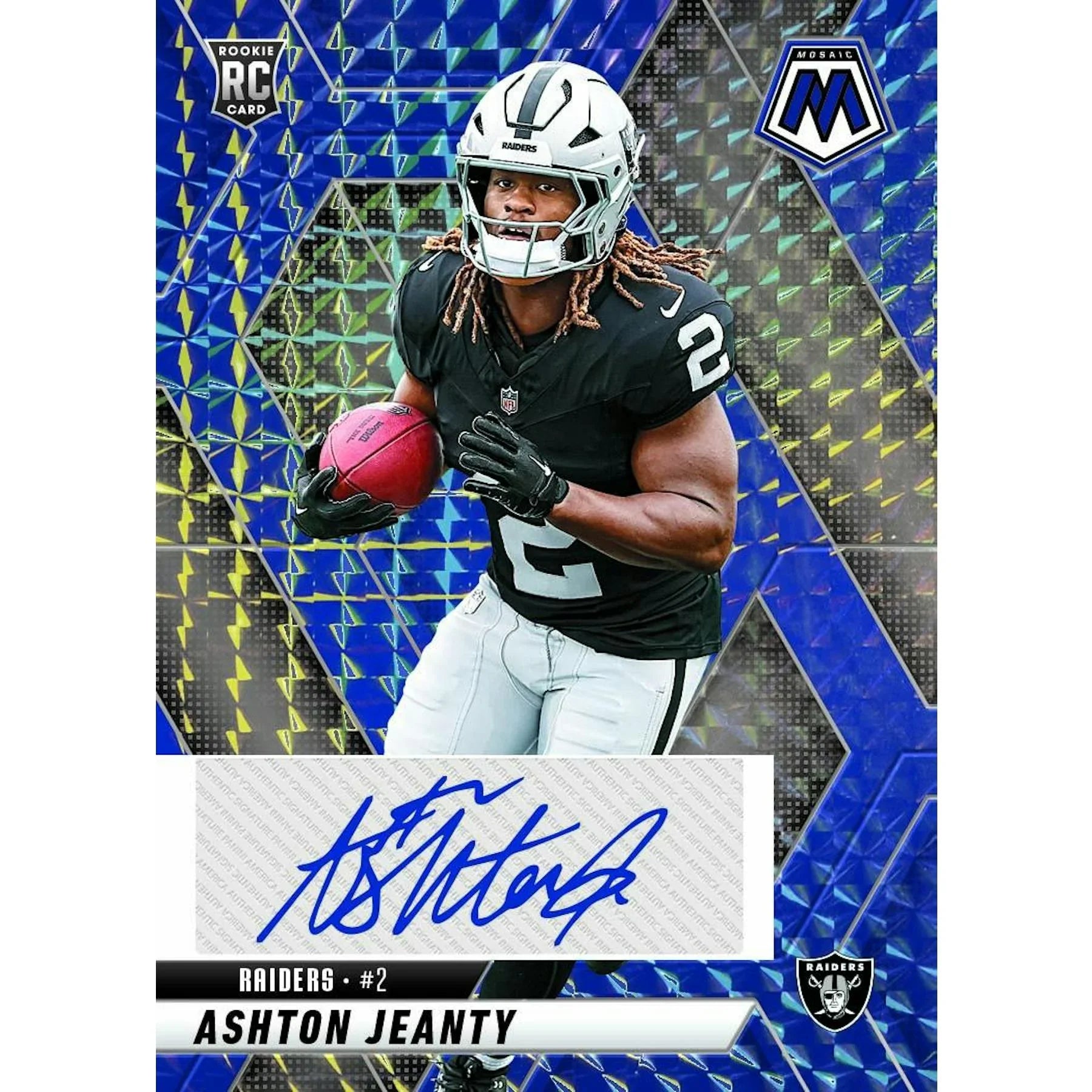 2025 Panini Mosaic Football Blaster Box Mosaic Orange Parallels Green Box (Ships Sealed Only)