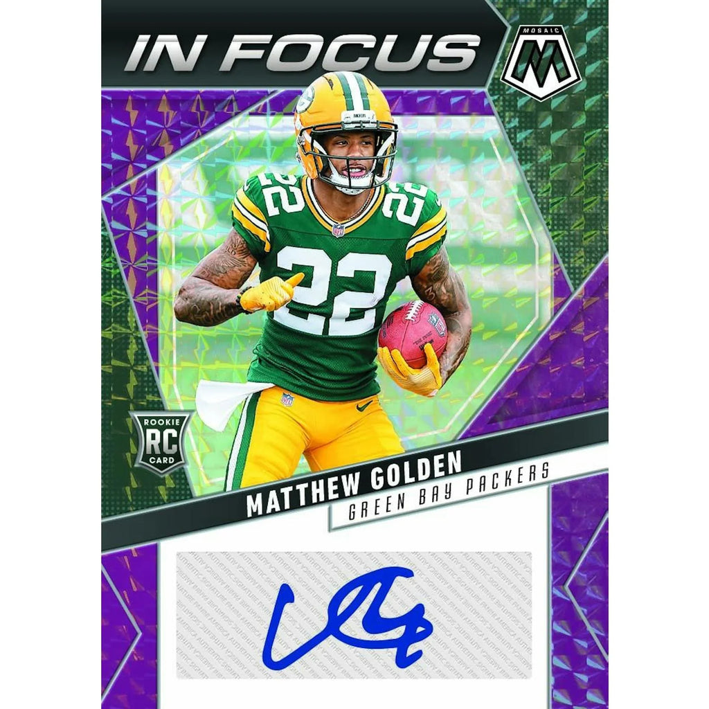 2025 Panini Mosaic Football Blaster Box Mosaic Orange Parallels Green Box (Ships Sealed Only)