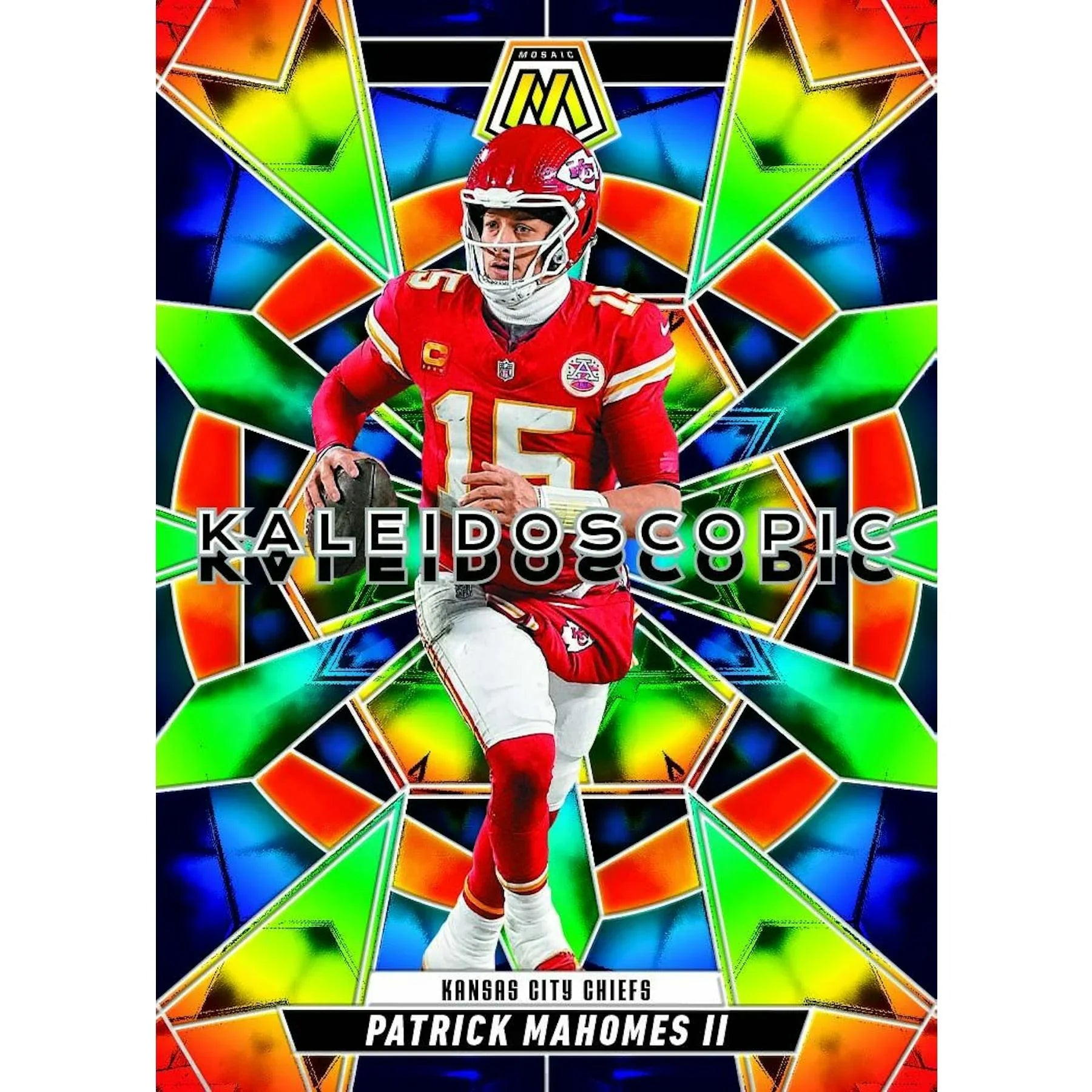 2025 Panini Mosaic Football Blaster Box Mosaic Orange Parallels Green Box (Ships Sealed Only)