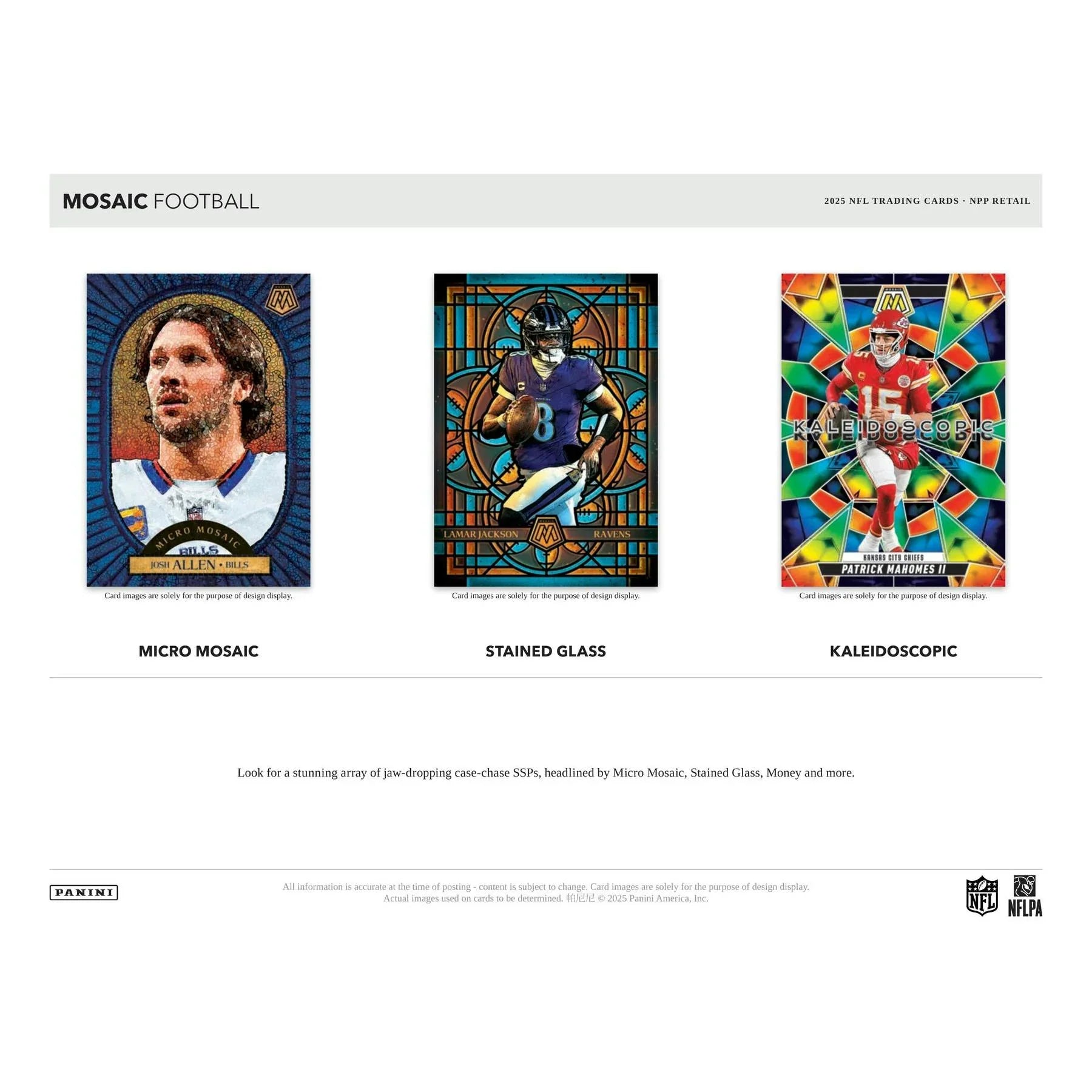 2025 Panini Mosaic Football Blaster Box Mosaic Orange Parallels Green Box (Ships Sealed Only)