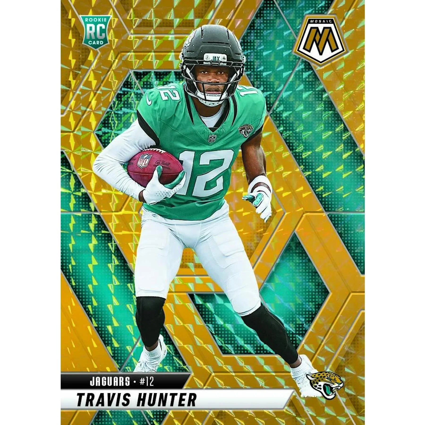 2025 Panini Mosaic Football Blaster Box Mosaic Orange Parallels Green Box (Ships Sealed Only)