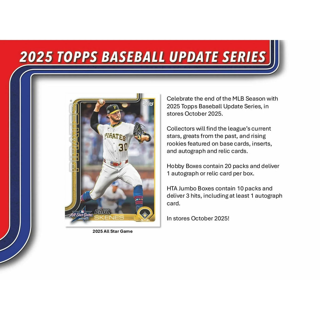 2025 Topps Update Series Baseball Hobby 12 Box Case (Ships Sealed Only) - D2