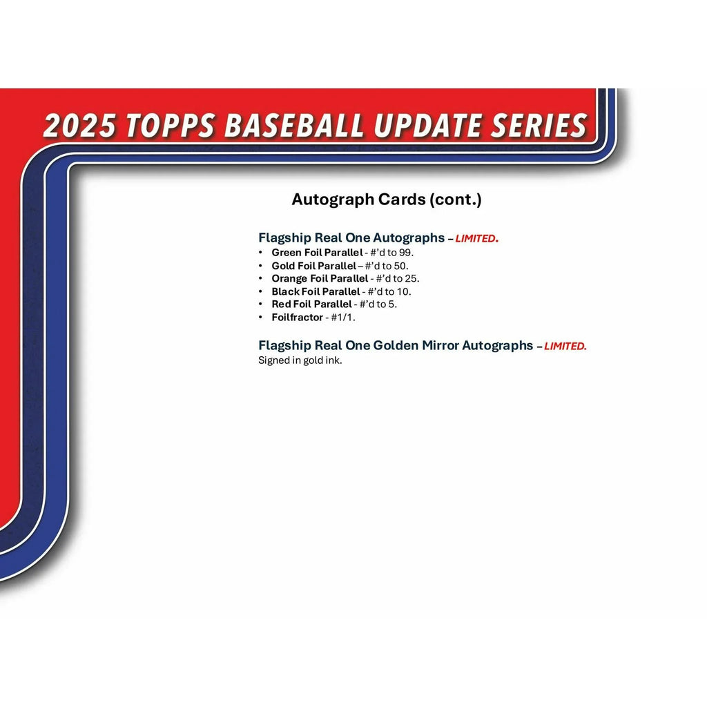 2025 Topps Update Series Baseball Hanger 64 Box Case (Ships Sealed Only) - D1