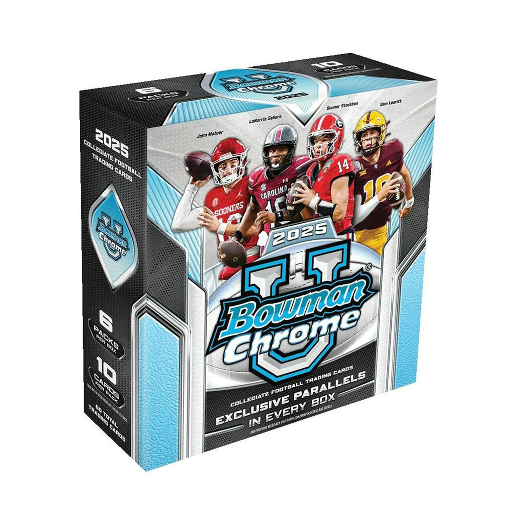 2025 Bowman University Chrome Football Mega 20 Box Case (Ships Sealed Only) - D2