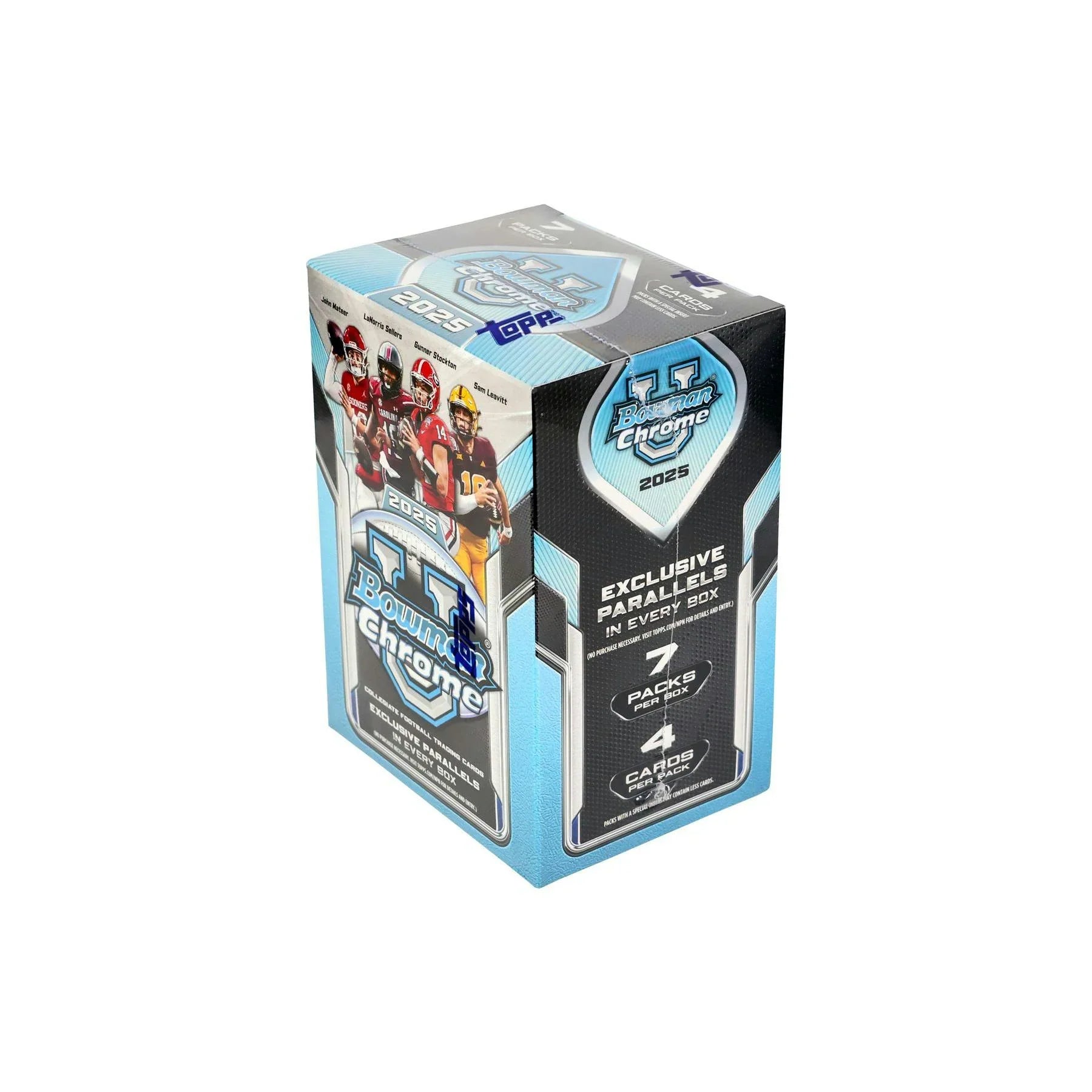 2025 Bowman University Chrome Football Blaster Box (Ships Sealed Only)