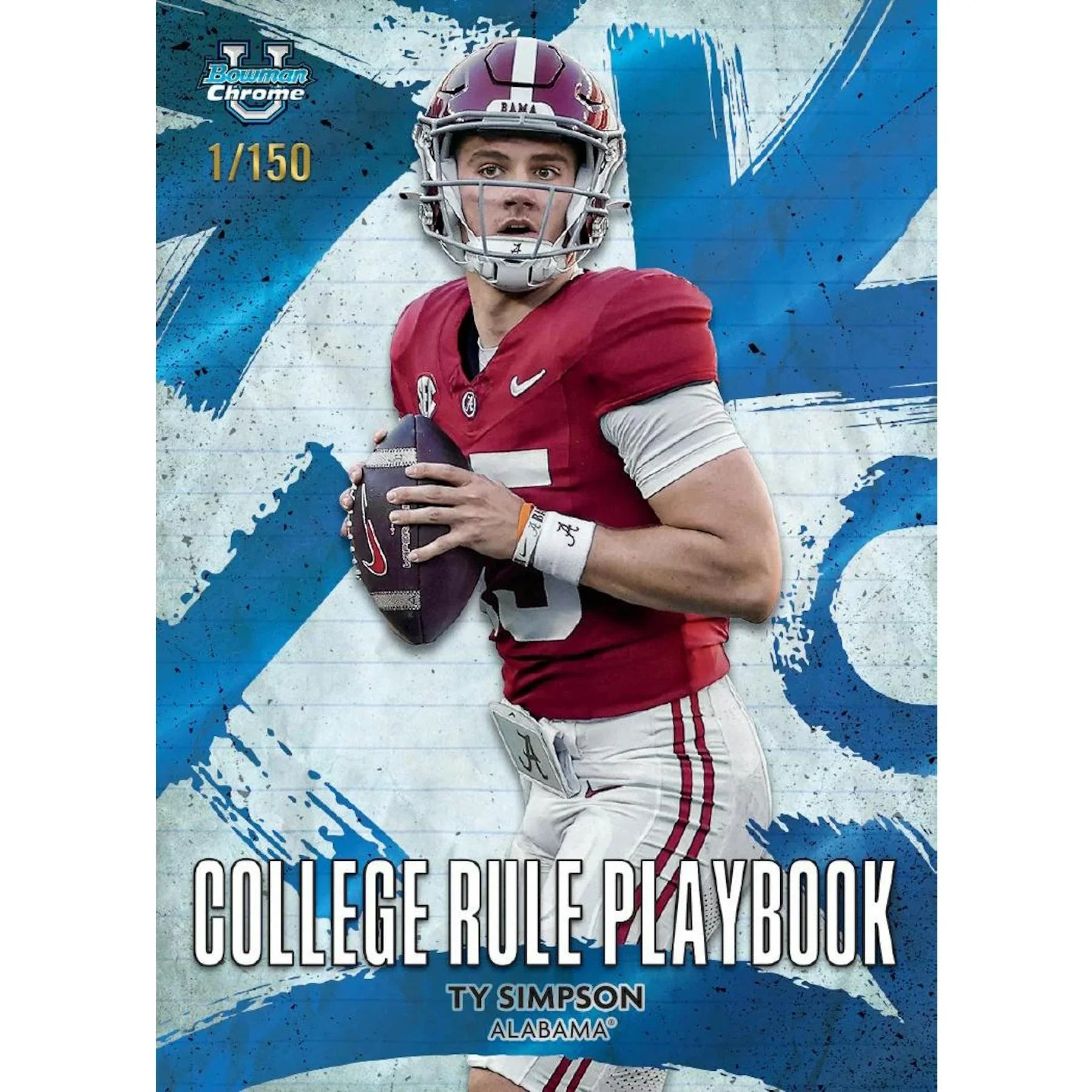 2025 Bowman University Chrome Football Blaster 40 Box Case (Ships Sealed Only)