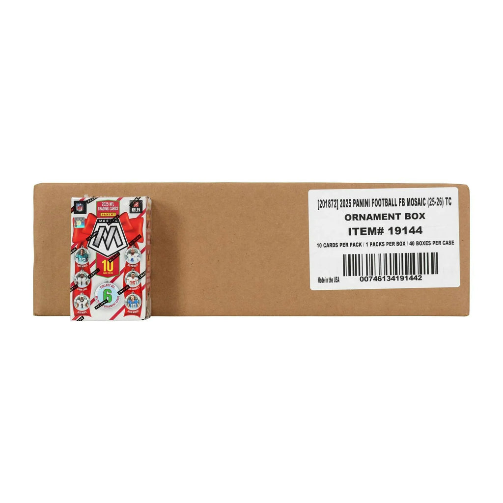 2025 Panini Mosaic Football Ornament 40 Box Case (Ships Sealed Only) - D2