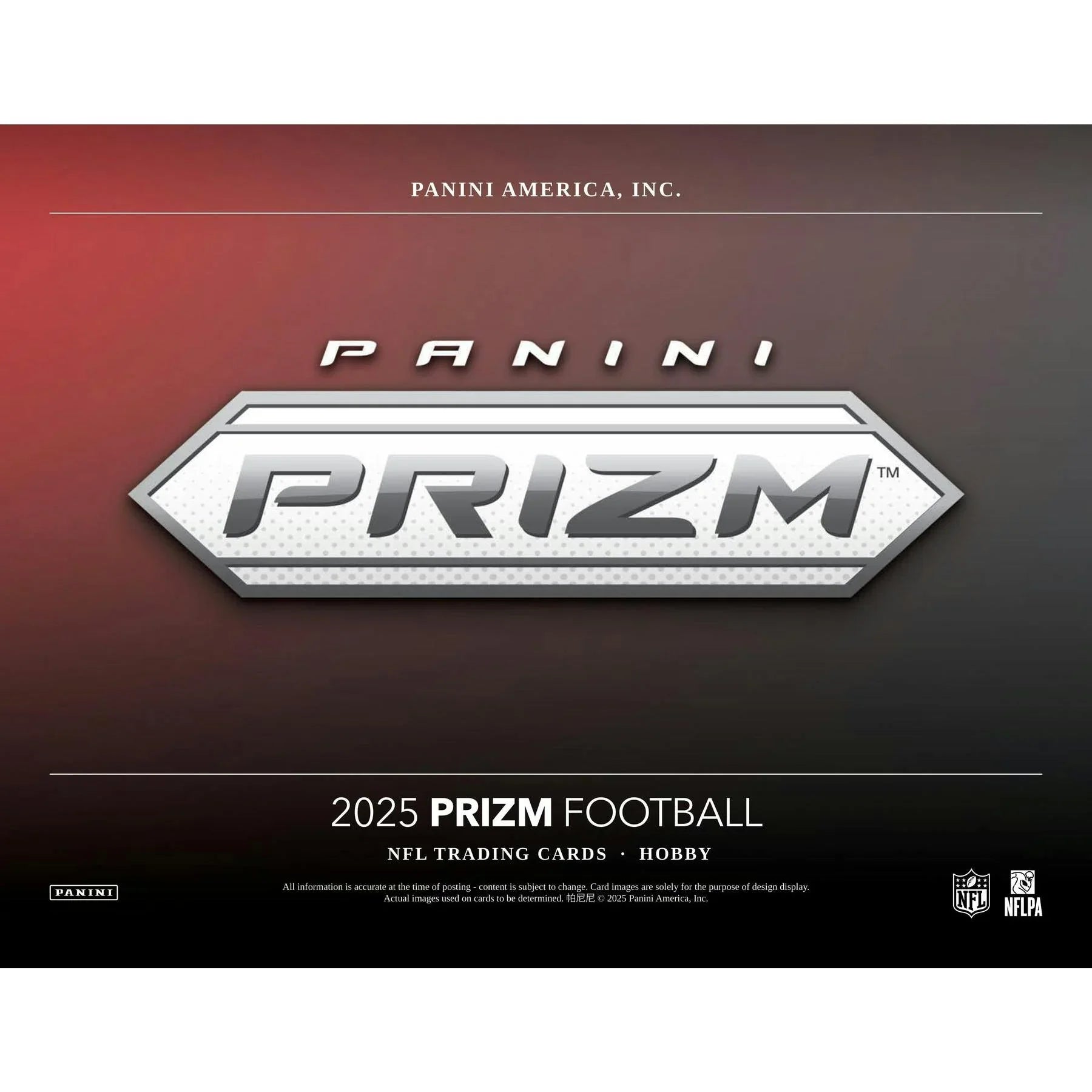2025 Panini Prizm Football Hobby Box (Ships Sealed Only) - D