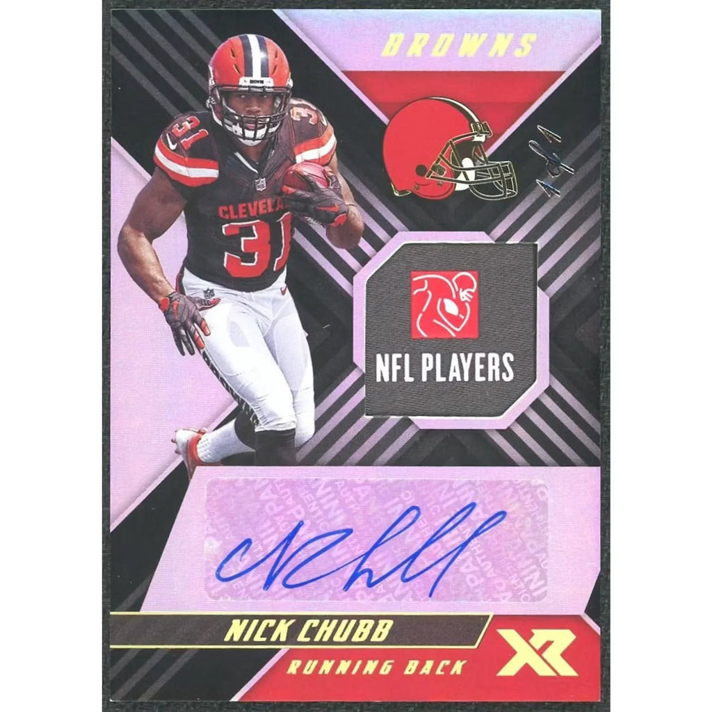 Nick Chubb 2018 Panini XR Rookie Patch Auto | 1/1 Black