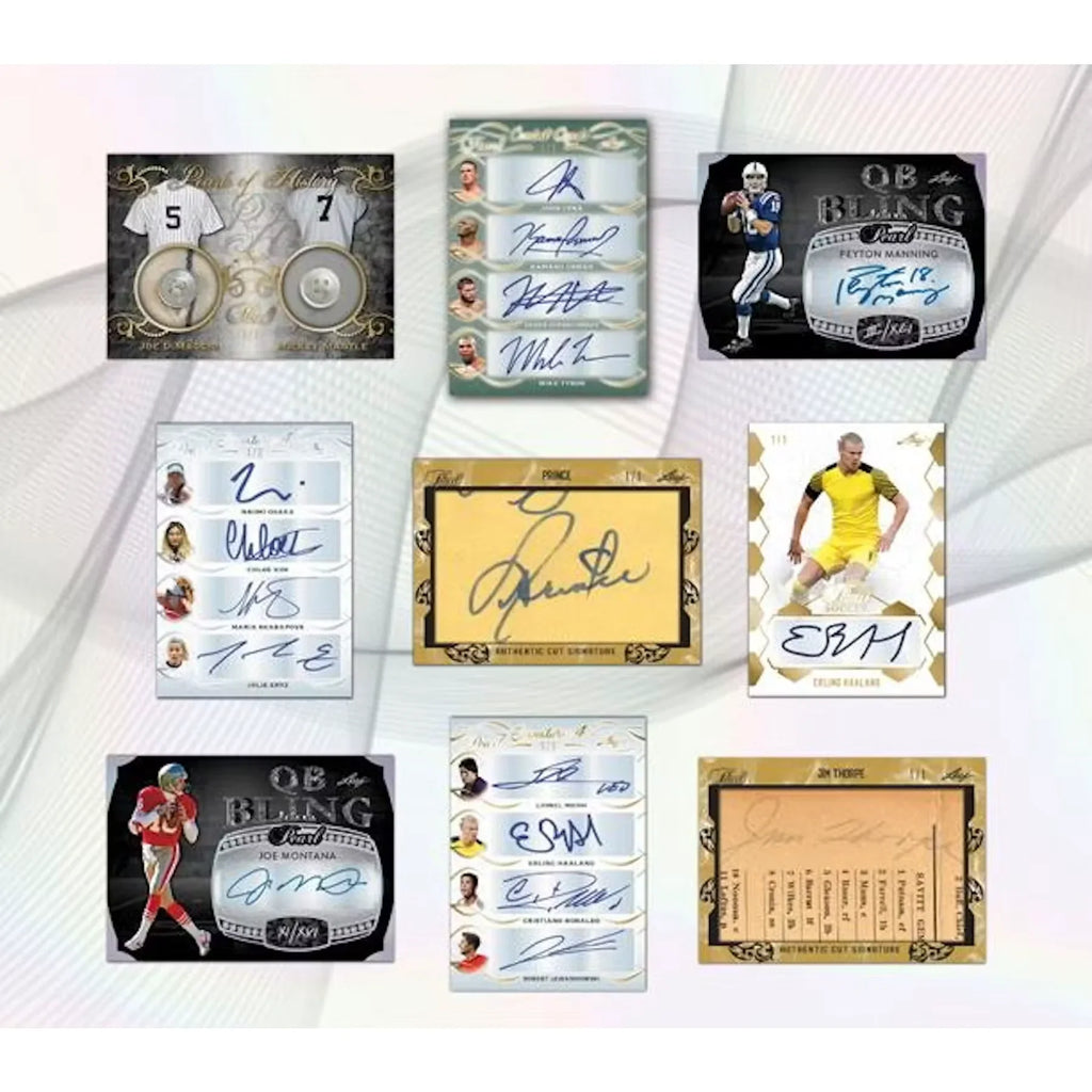 2021-22 Leaf Pearl Multi-Sport Hobby 2-Box Case | Autographs & Relics (Ships Sealed Only)