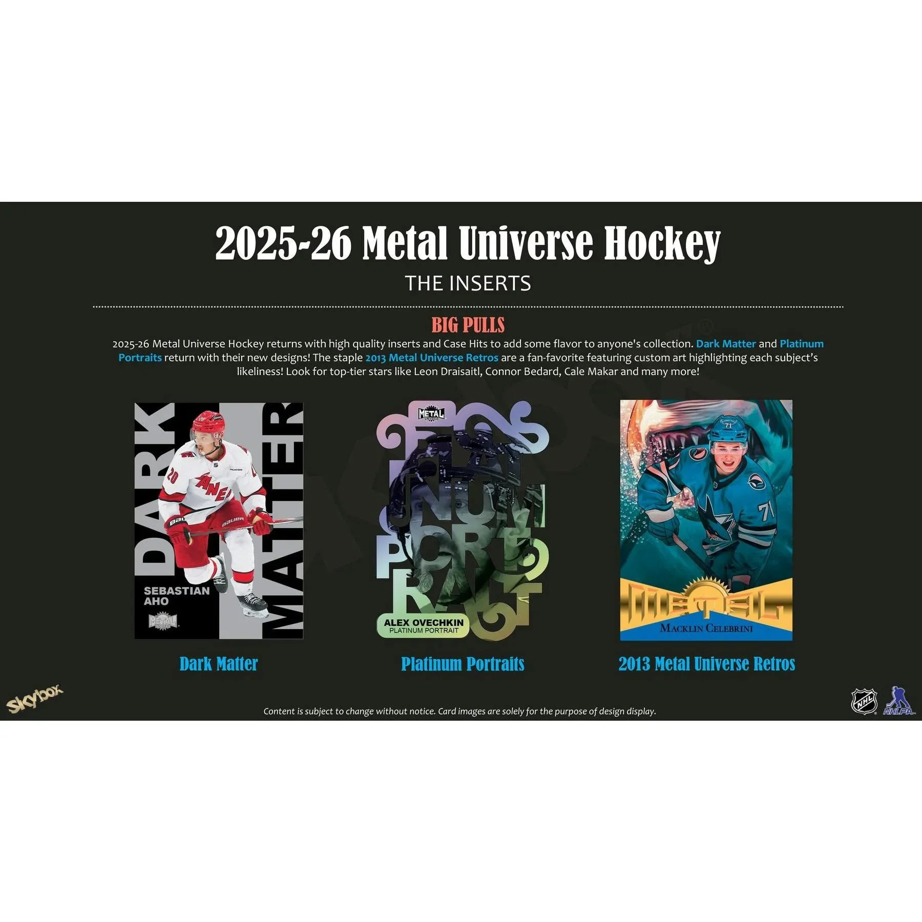 2025 26 Upper Deck Skybox Metal Universe Hockey Hobby Box (Ships Sealed Only)