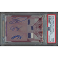 2016 Topps Triple Threads Maeda Seager Pederson Magenta Printing Plate Patch Auto | PSA 9