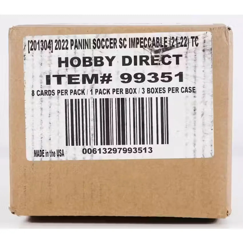 2021-22 Panini Impeccable Premier League Soccer 3-Box Hobby Case (Ships Sealed Only)