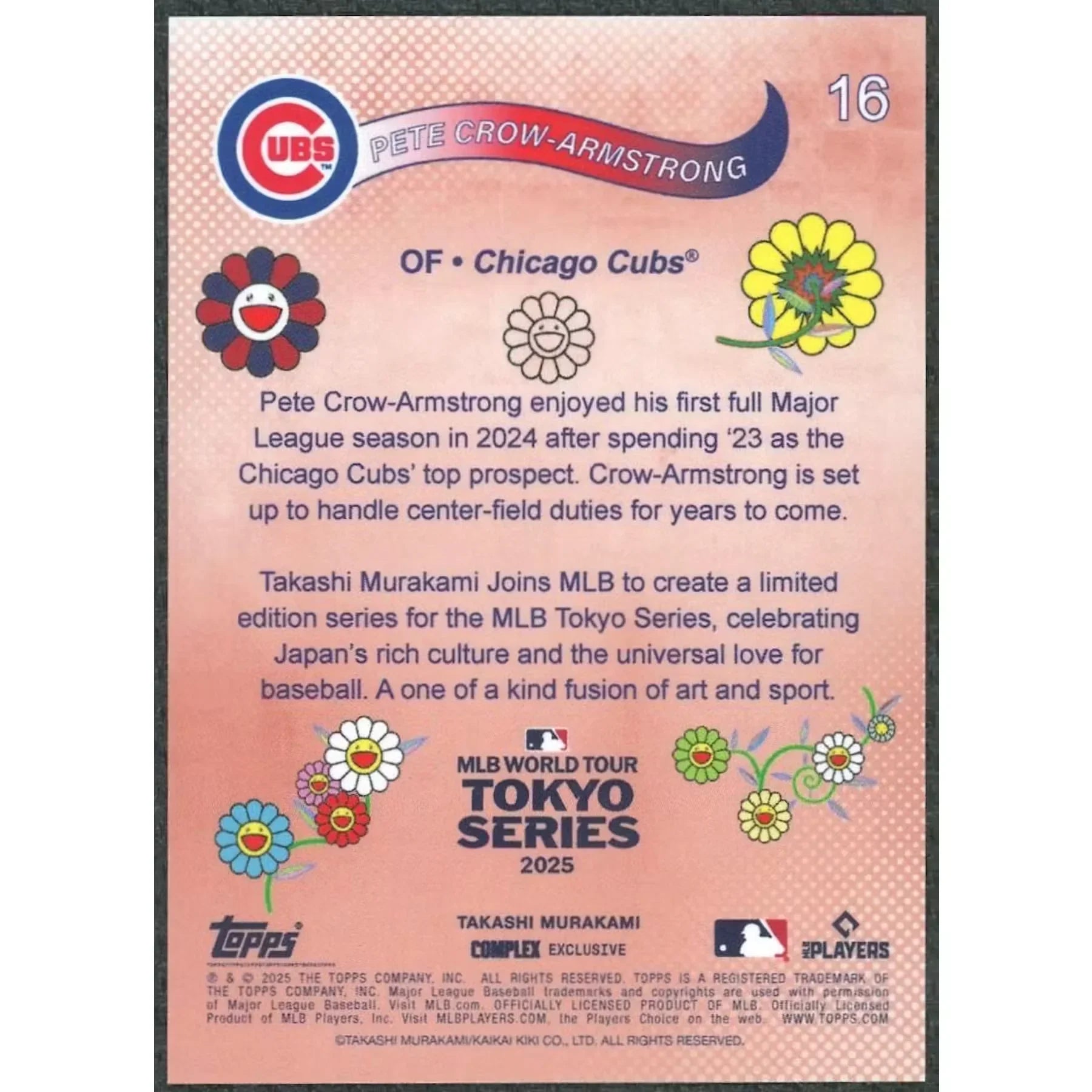 Pete Crow-Armstrong 2025 Topps MLB World Tour Tokyo Series #16 | Blue/150