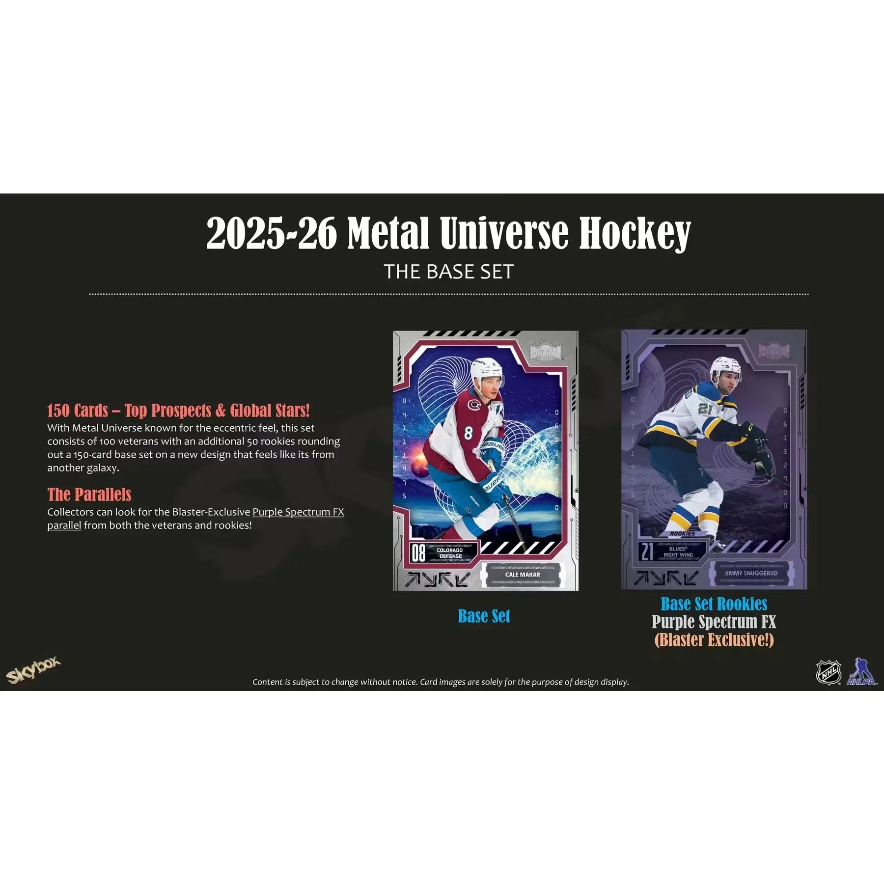 2025 26 Upper Deck Skybox Metal Universe Hockey Blaster Box (Ships Sealed Only)
