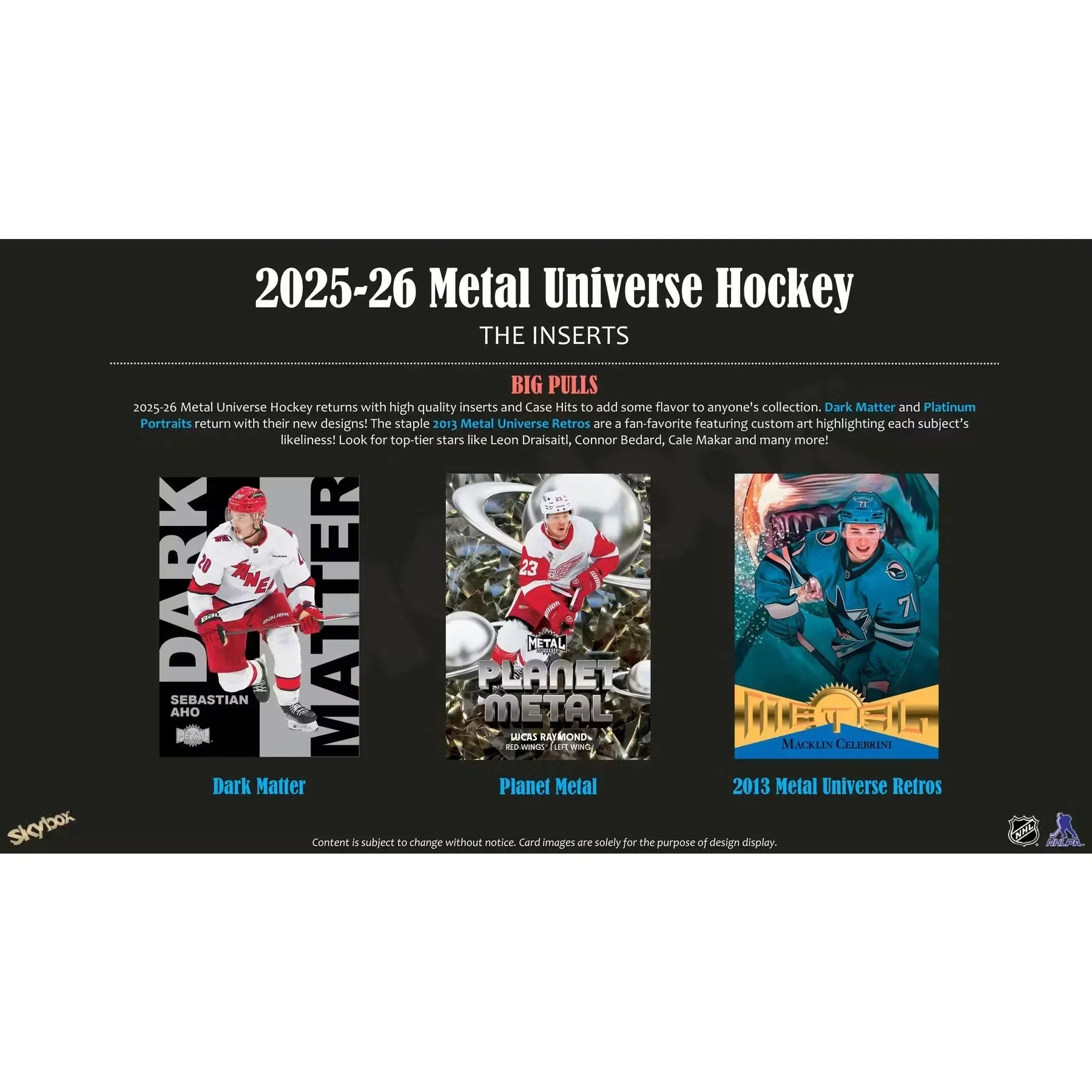 2025 26 Upper Deck Skybox Metal Universe Hockey Blaster Box (Ships Sealed Only)