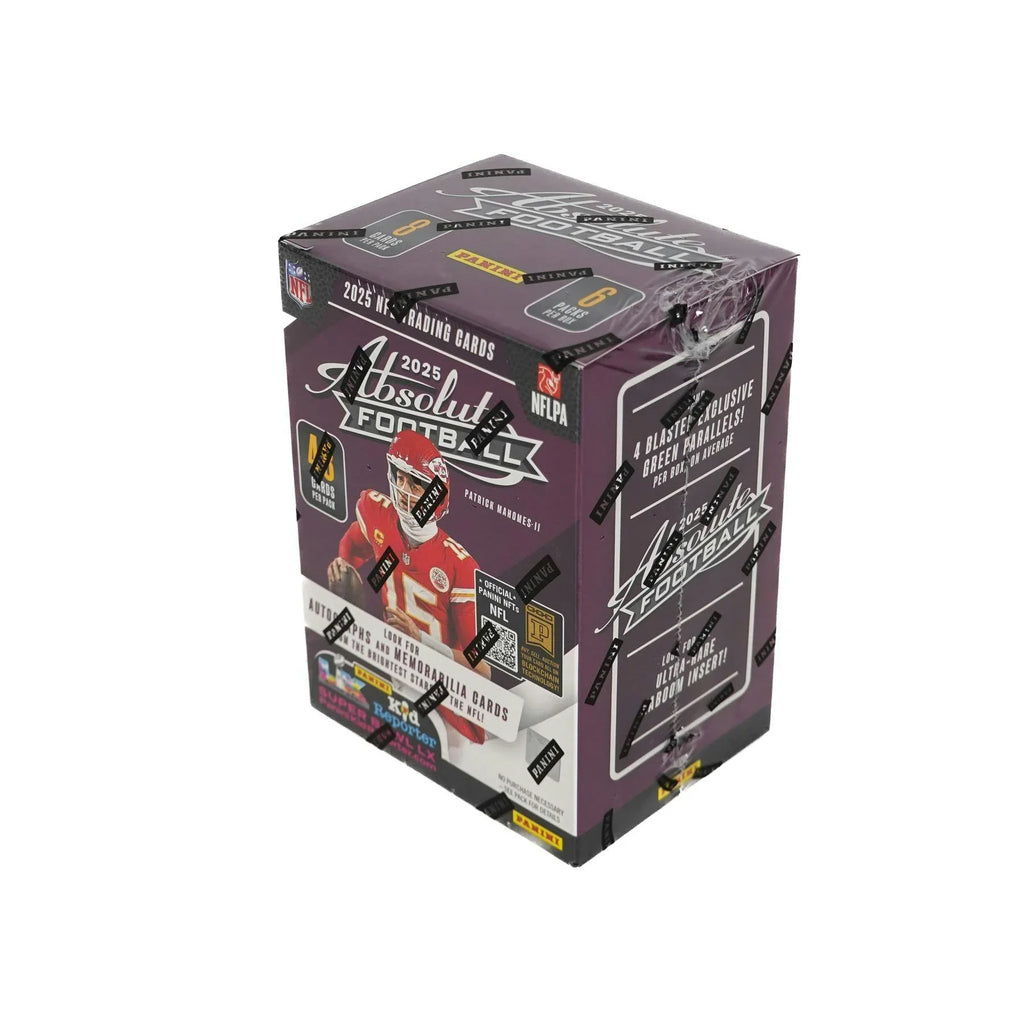 2025 Panini Absolute Football Blaster Box Green Parallels Purple Box (Ships Sealed Only)