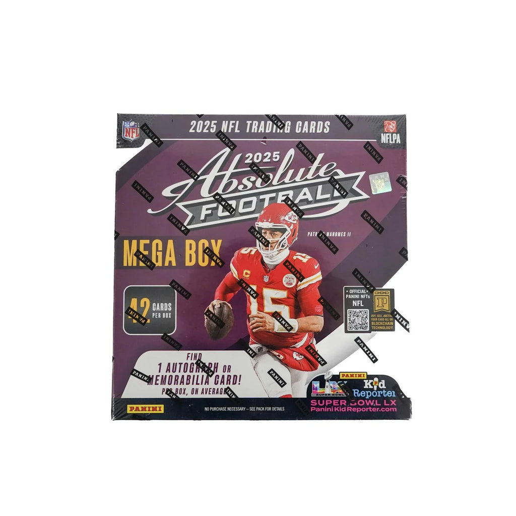 2025 Panini Absolute Football Mega Box Black Parallels (Ships Sealed Only)