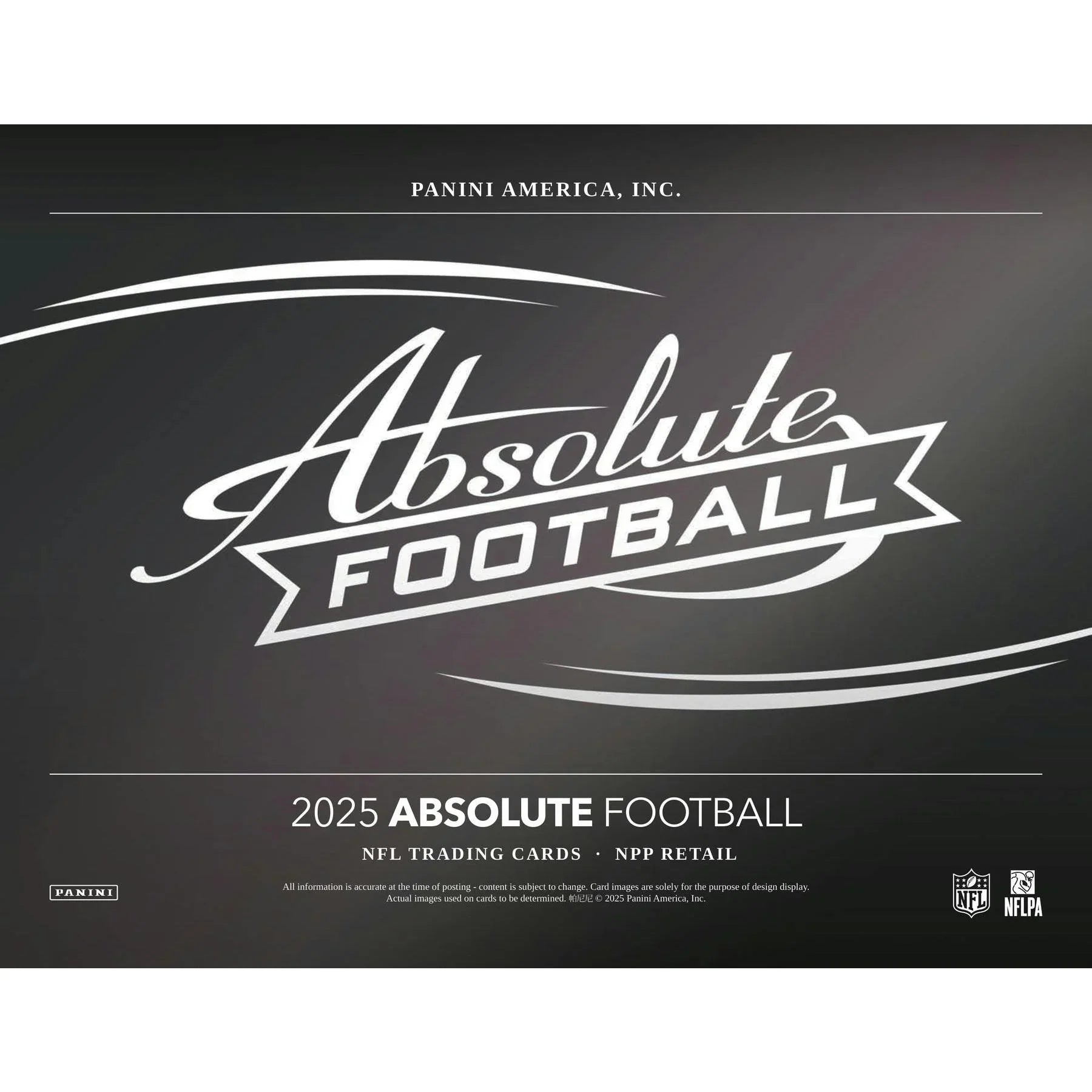 2025 Panini Absolute Football Mega Box Black Parallels (Ships Sealed Only)