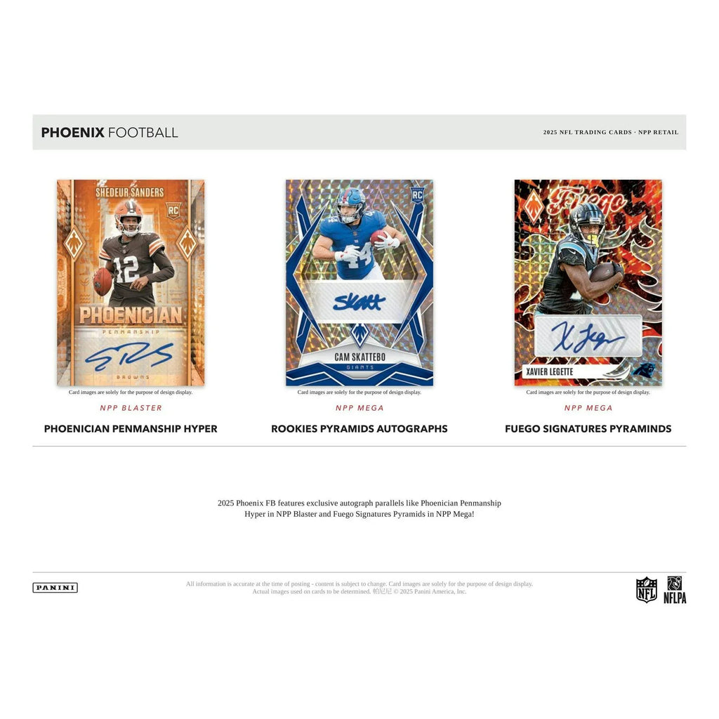 2025 Panini Phoenix Football Blaster Box Hyper Parallels (Ships Sealed Only)