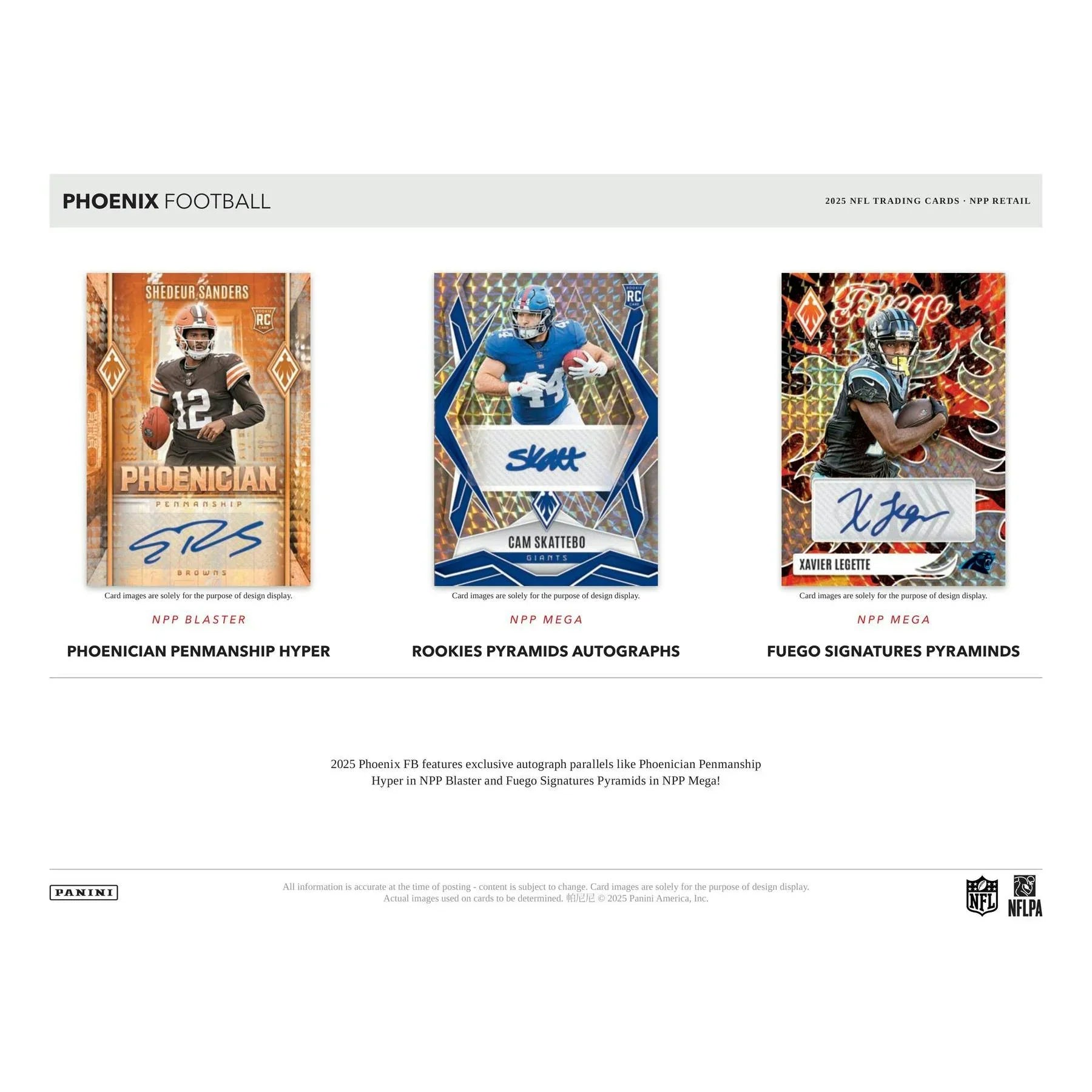 2025 Panini Phoenix Football Blaster Box Hyper Parallels (Ships Sealed Only)