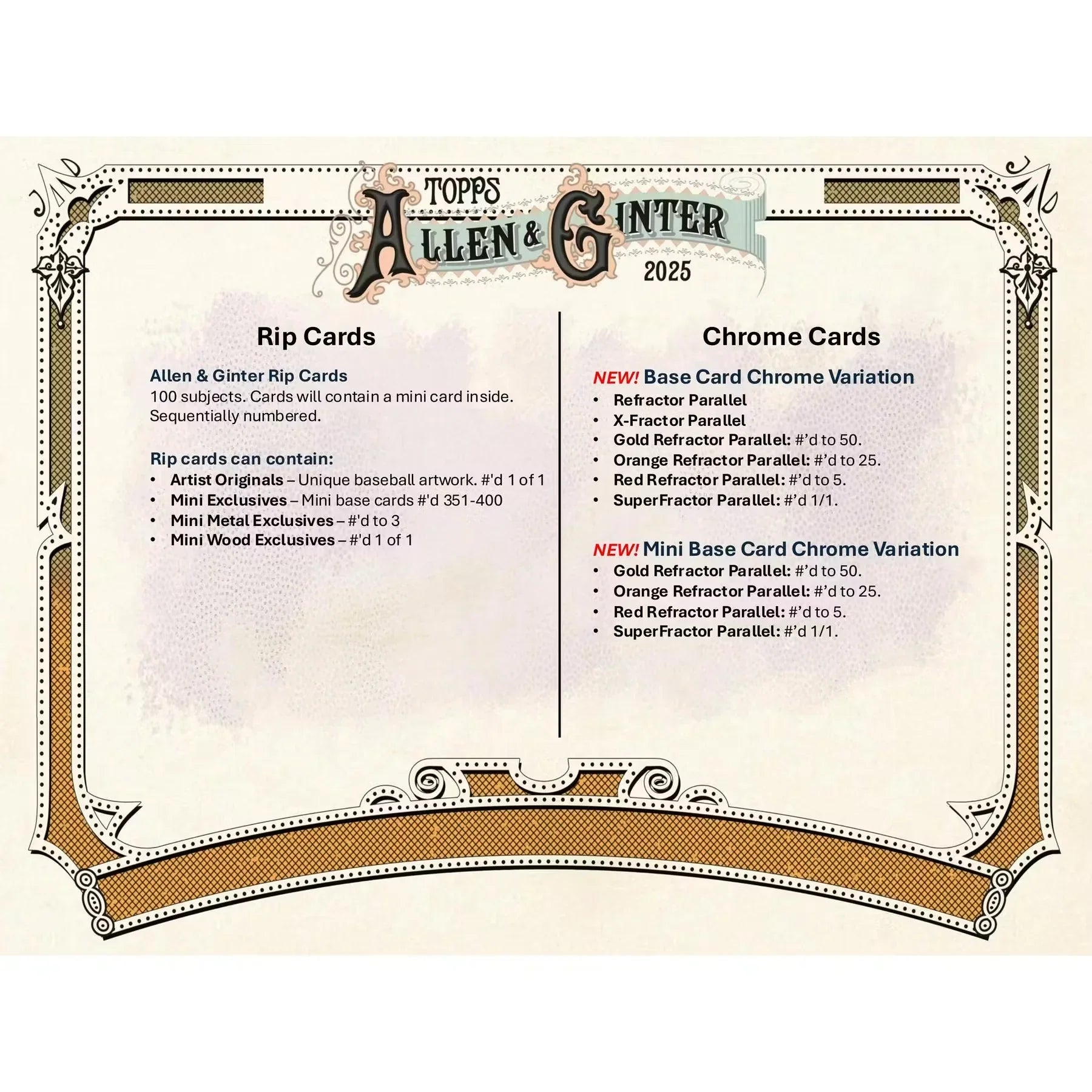 2025 Topps Allen & Ginter Baseball Blaster 40-Box Case (Ships Sealed Only) - D