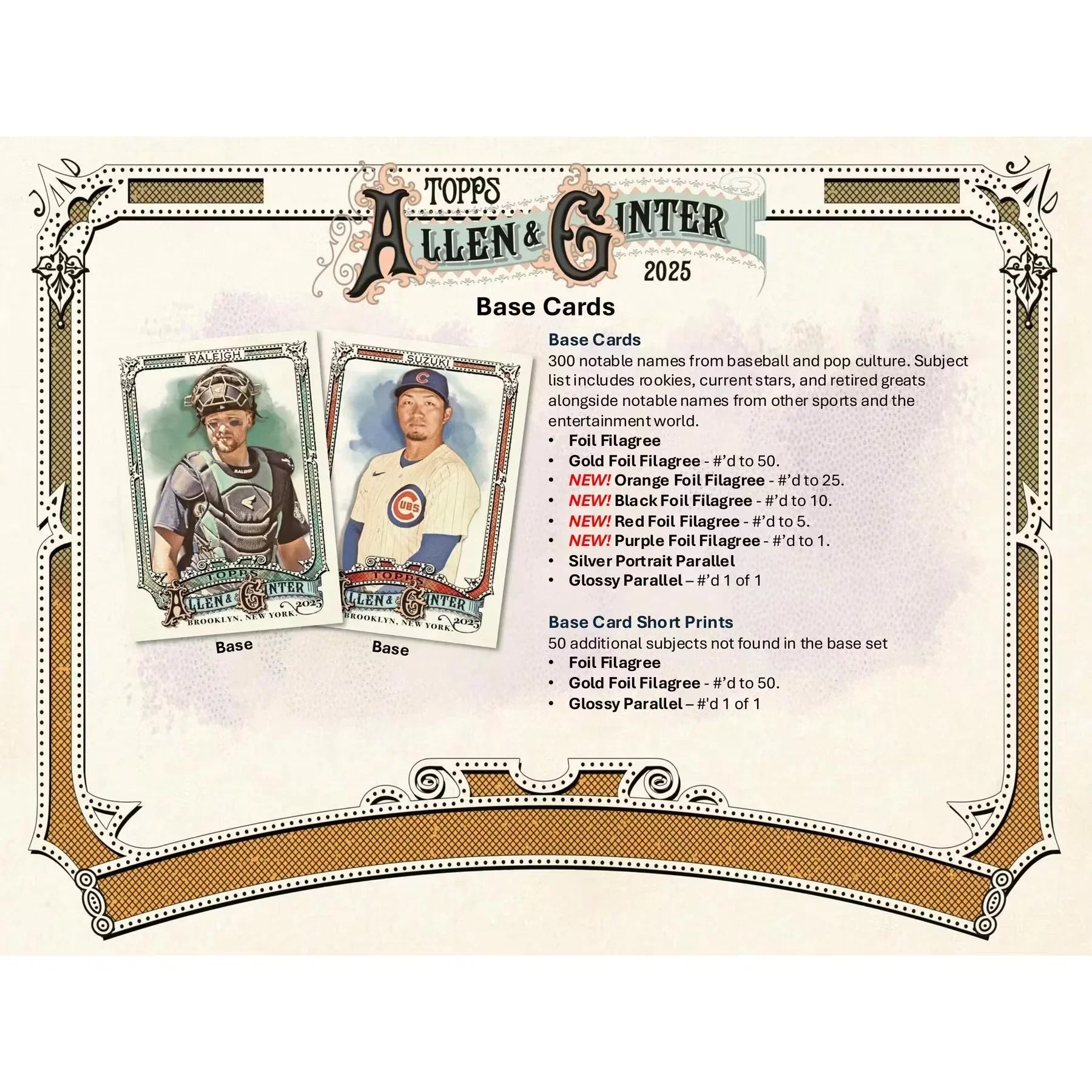 2025 Topps Allen & Ginter Baseball Hobby Box (Ships Sealed Only)