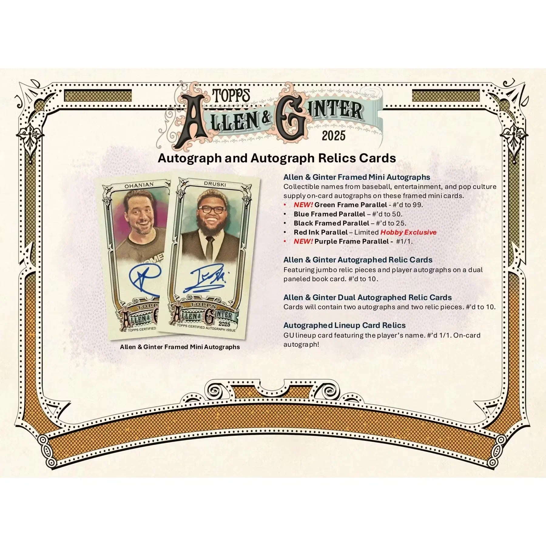2025 Topps Allen & Ginter Baseball Hobby Box (Ships Sealed Only)