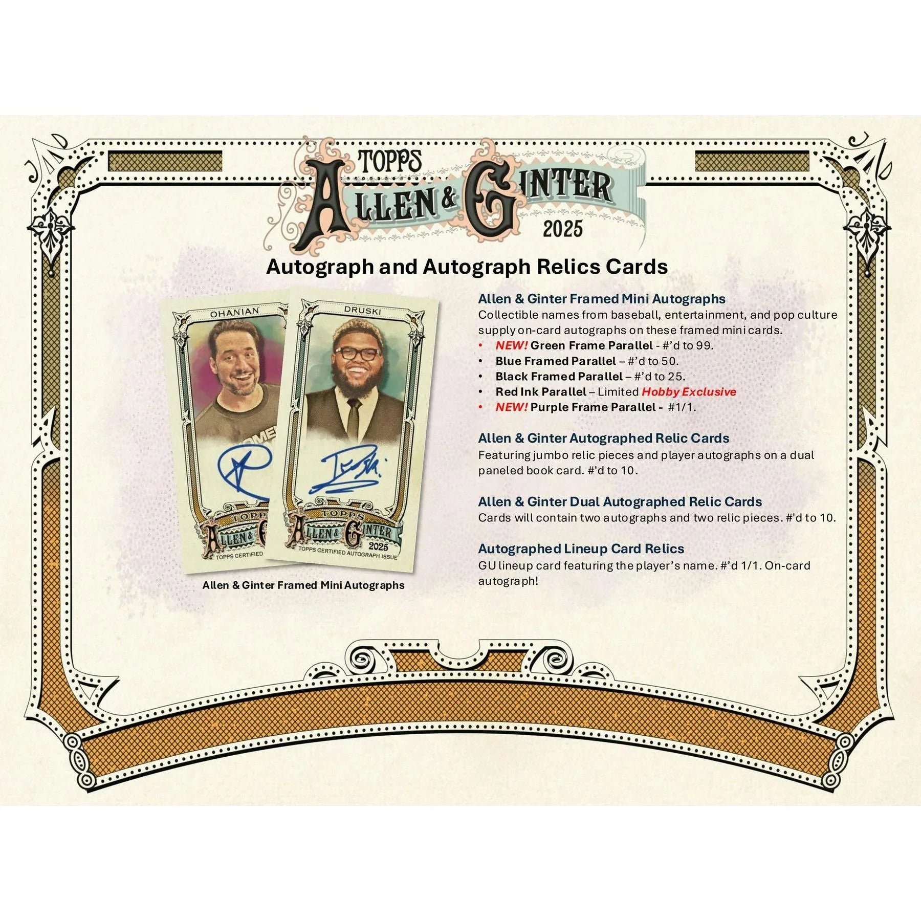 2025 Topps Allen Ginter Baseball Hobby 12 Box Case (Ships Sealed Only) - D2
