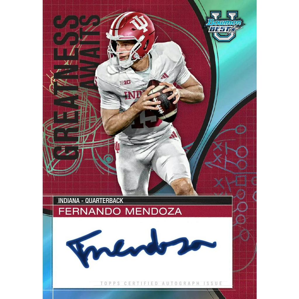 2025 Bowman University Best Football Hobby 12 Box Case (Ships Sealed Only)