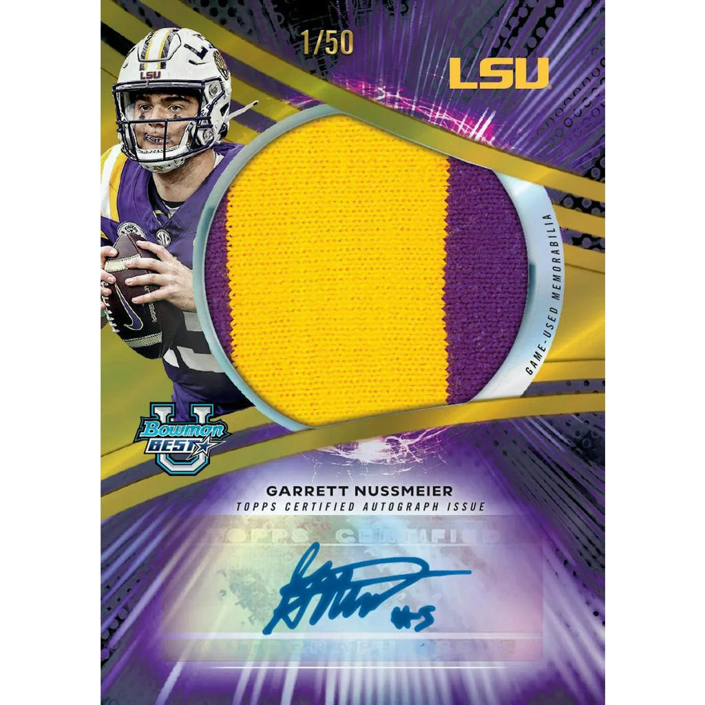 2025 Bowman University Best Football Hobby 12 Box Case (Ships Sealed Only)