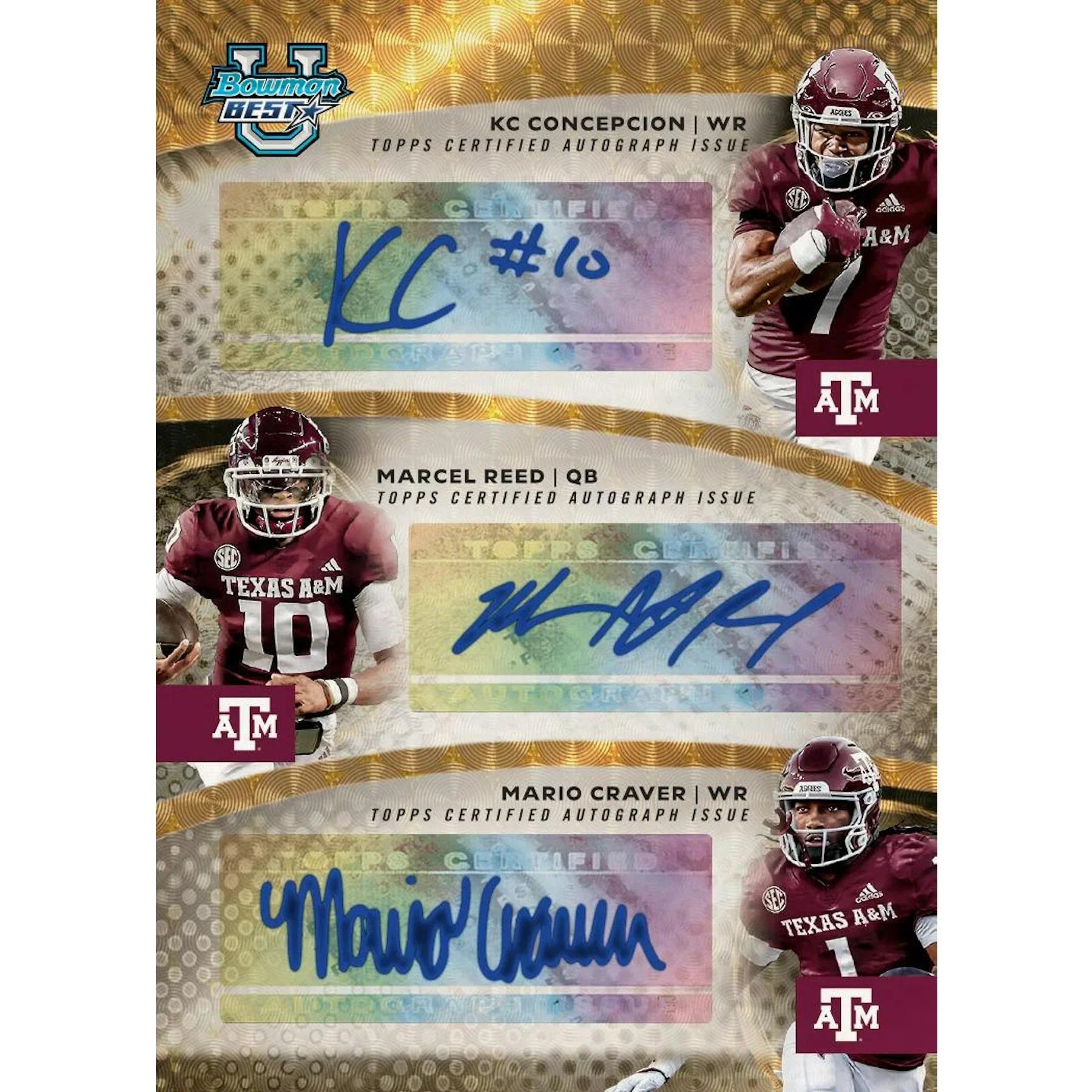 2025 Bowman University Best Football Hobby 12 Box Case (Ships Sealed Only)