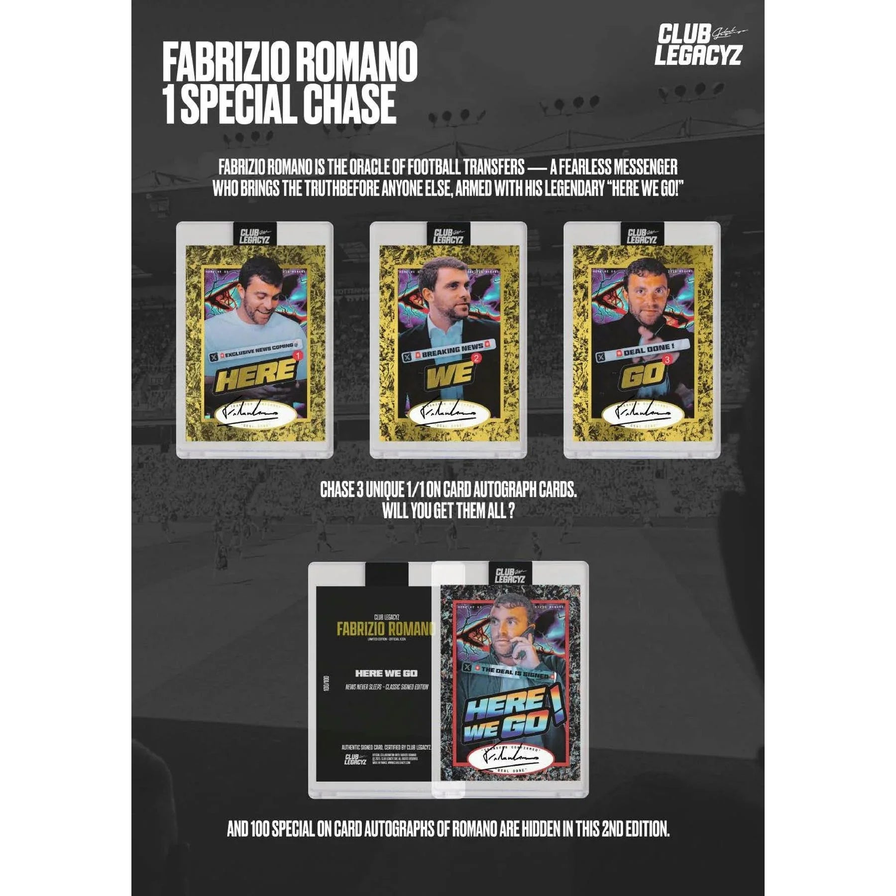 2025 Club Legacyz Icons Soccer Second Edition Hobby Box (Ships Sealed Only)