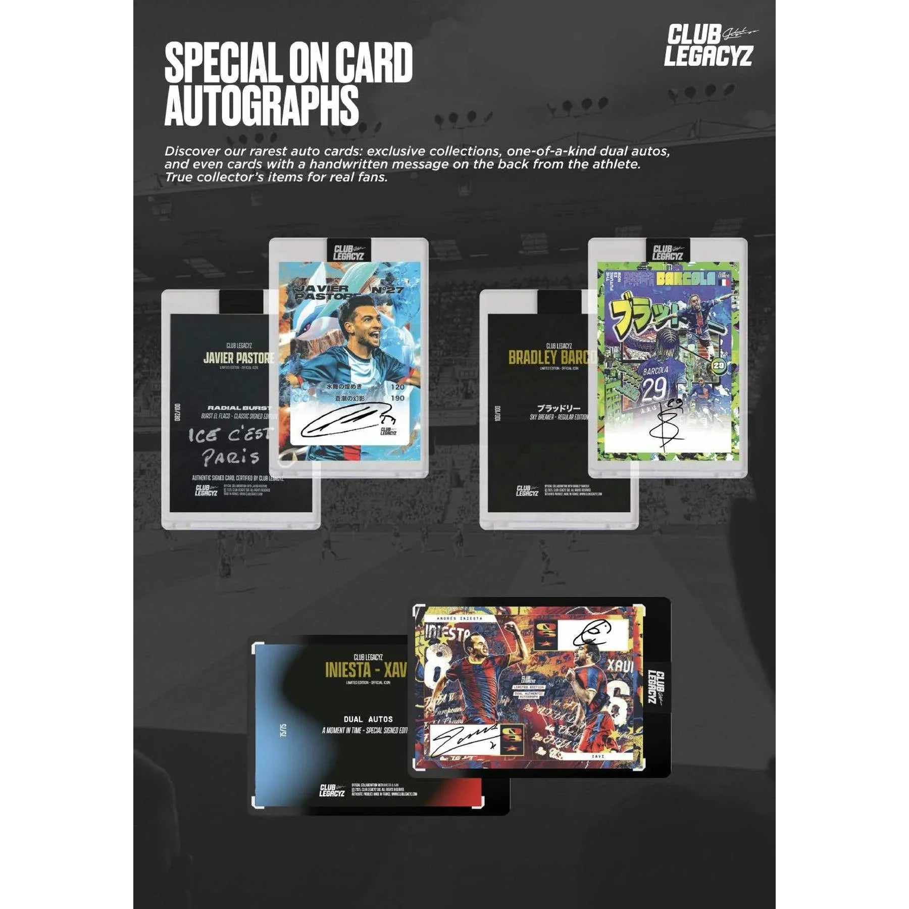 2025 Club Legacyz Icons Soccer Second Edition Hobby Box (Ships Sealed Only)