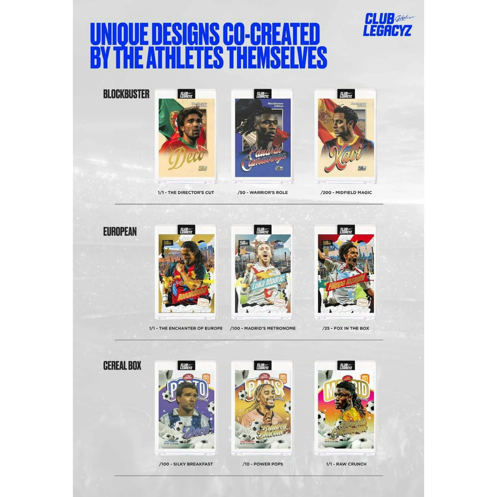 2025 Club Legacyz Icons Soccer Second Edition Hobby Box (Ships Sealed Only)