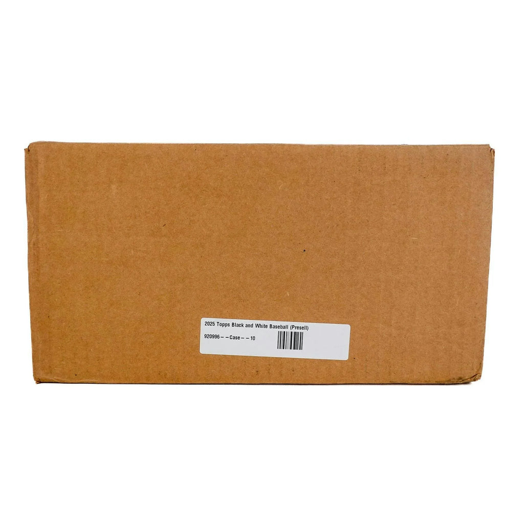 2025 Topps Black and White Baseball Collector 10 Box Case (Ships Sealed Only)