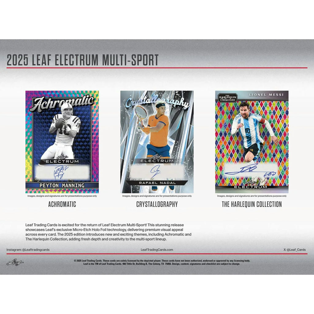 2025 Leaf Electrum Multisport Super Mega Box (Ships Sealed Only)