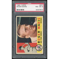 Roger Maris 1960 Topps #377 Baseball Card | PSA 8