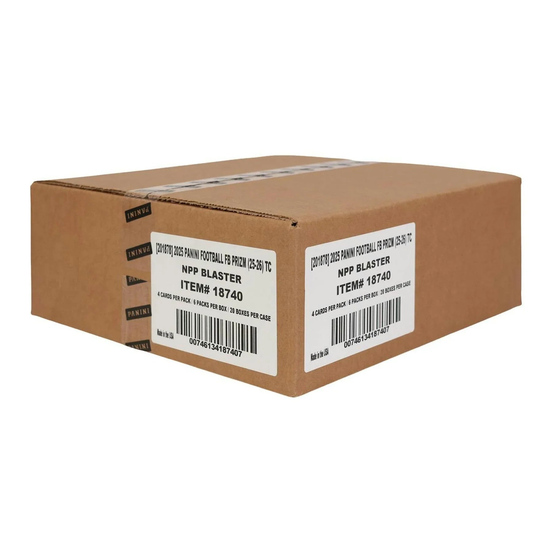 2025 Panini Prizm Football Blaster 20 Box Case Lazer Prizms (Ships Sealed Only)