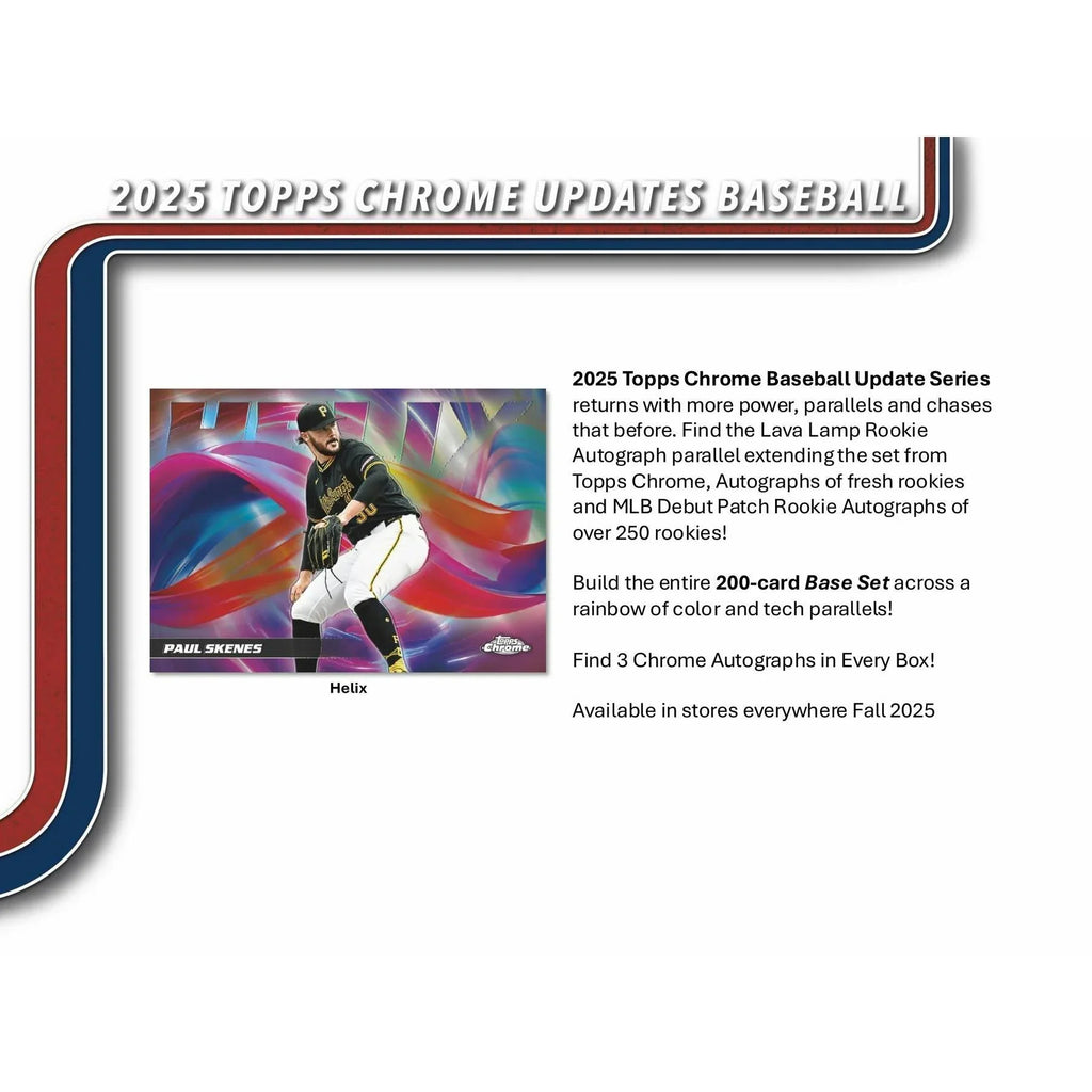 2025 Topps Chrome Update Series Baseball Hobby Jumbo Box (Ships Sealed Only)