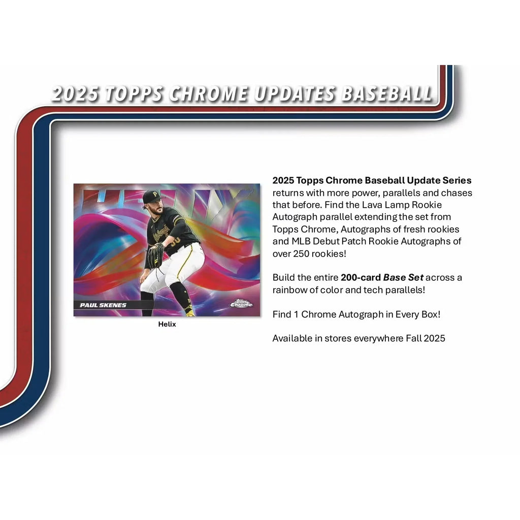 2025 Topps Chrome Update Series Baseball Hobby Box (Ships Sealed Only)