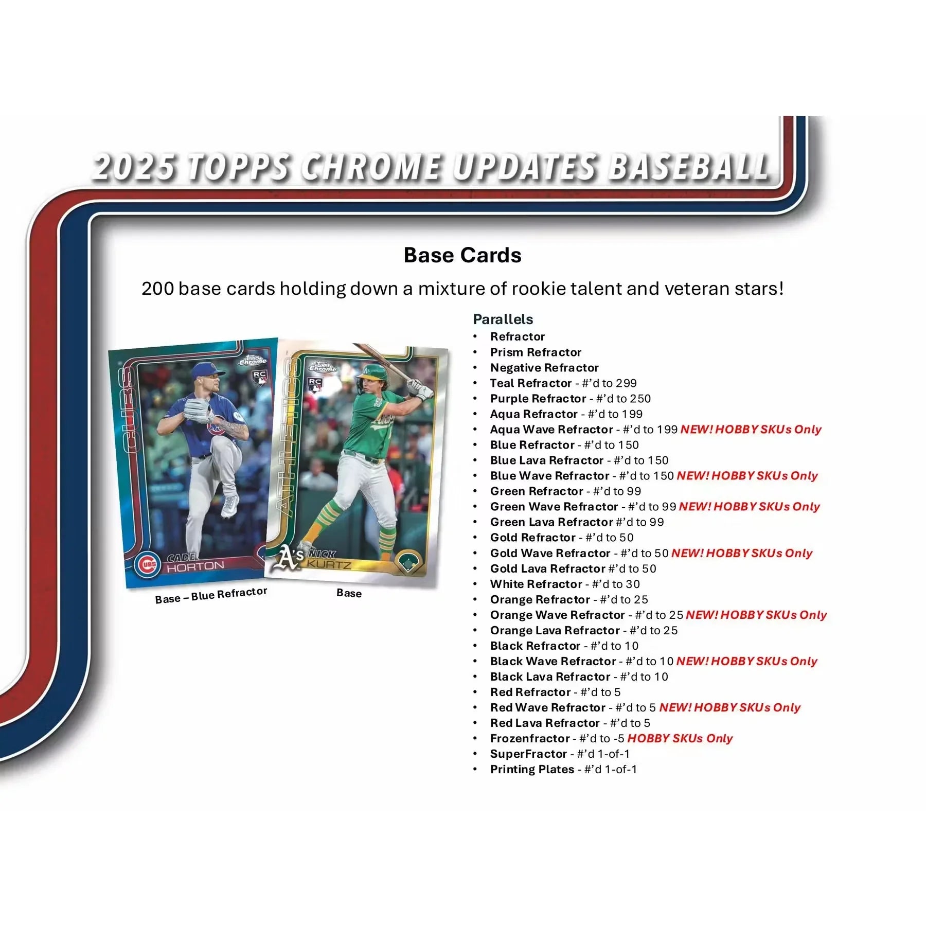 2025 Topps Chrome Update Series Baseball Hobby Box (Ships Sealed Only) - D