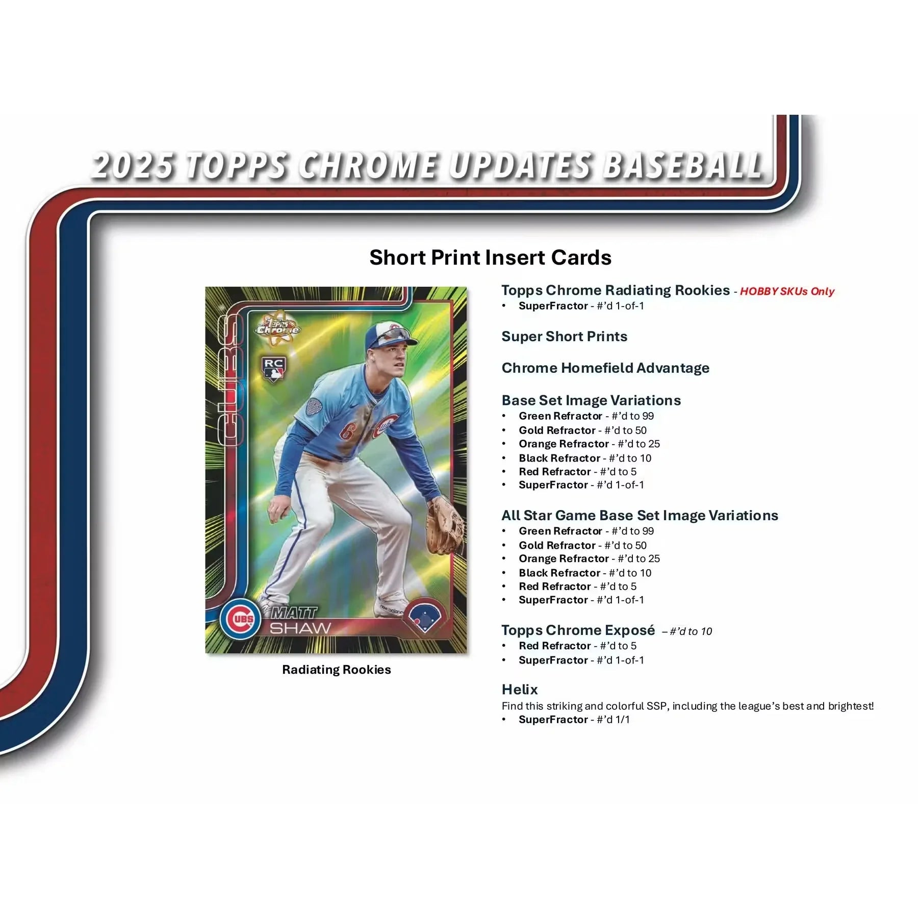 2025 Topps Chrome Update Series Baseball Hobby 12-Box Case (Ships Sealed Only) - D
