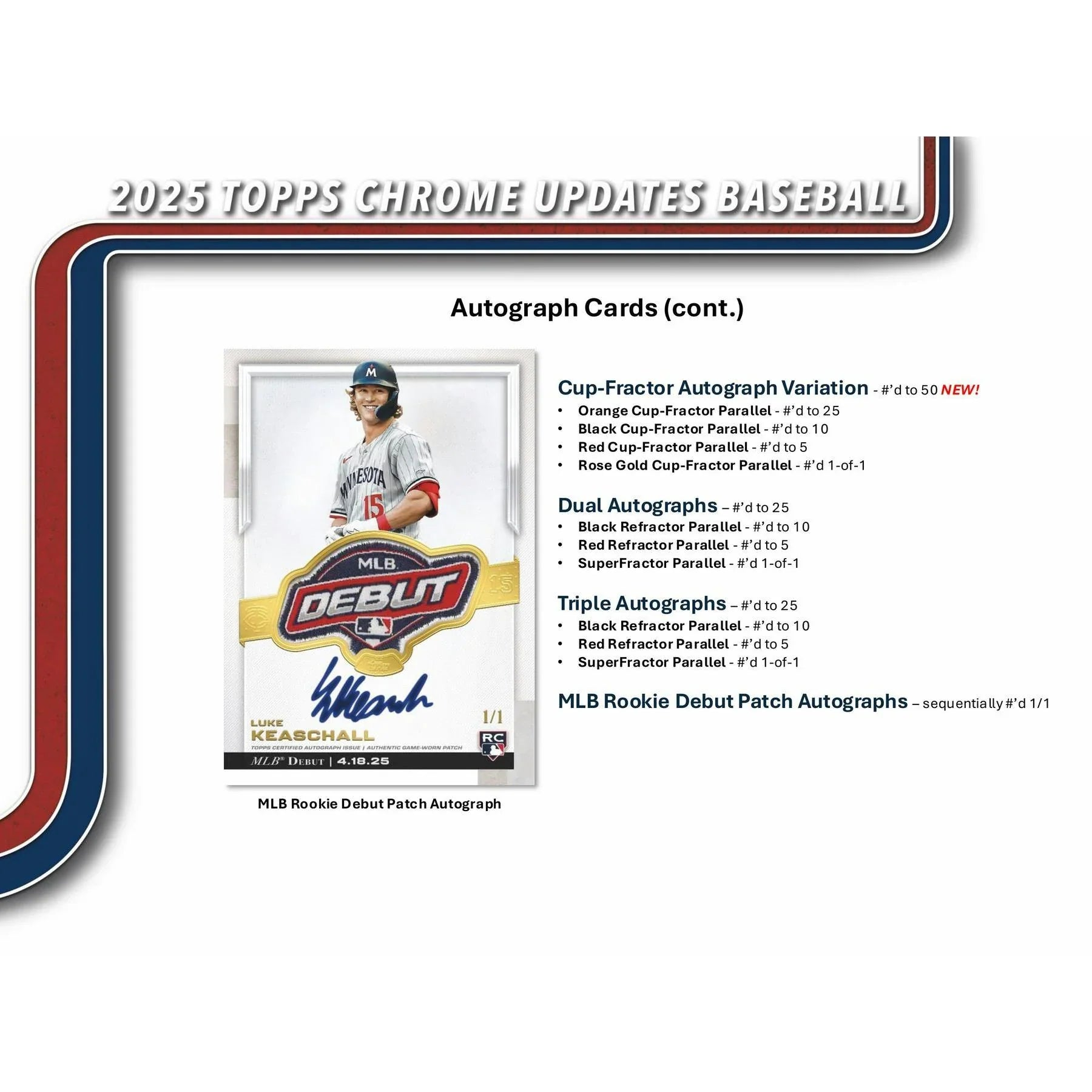 2025 Topps Chrome Update Series Baseball Mega 20 Box Case (Ships Sealed Only) - D2