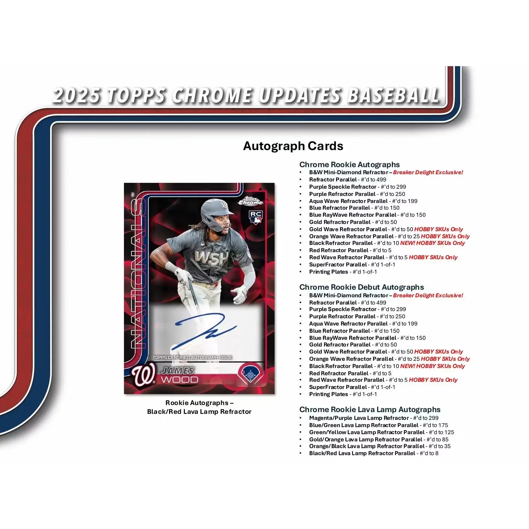 2025 Topps Chrome Update Series Baseball Breaker Delight Box (Ships Sealed Only)