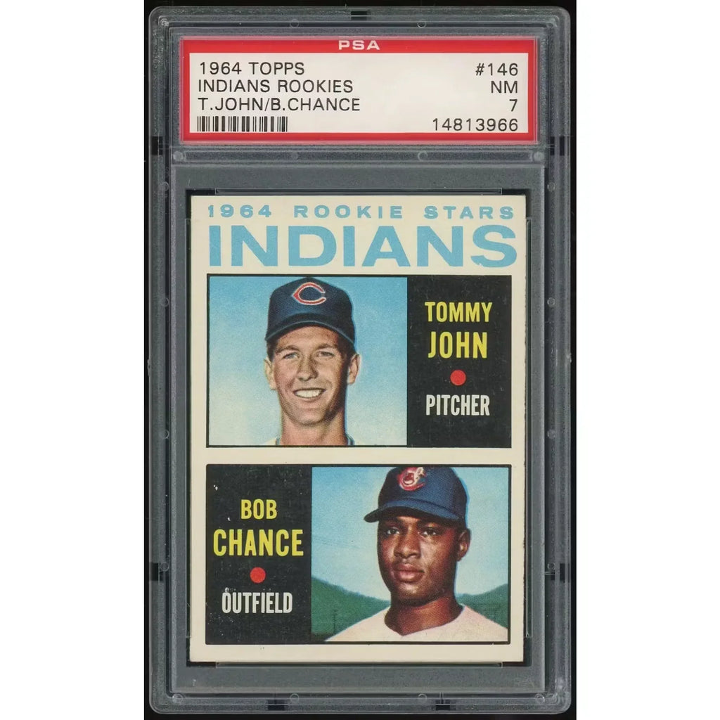 1964 Topps #146 Tommy John Rookie Card | PSA 7